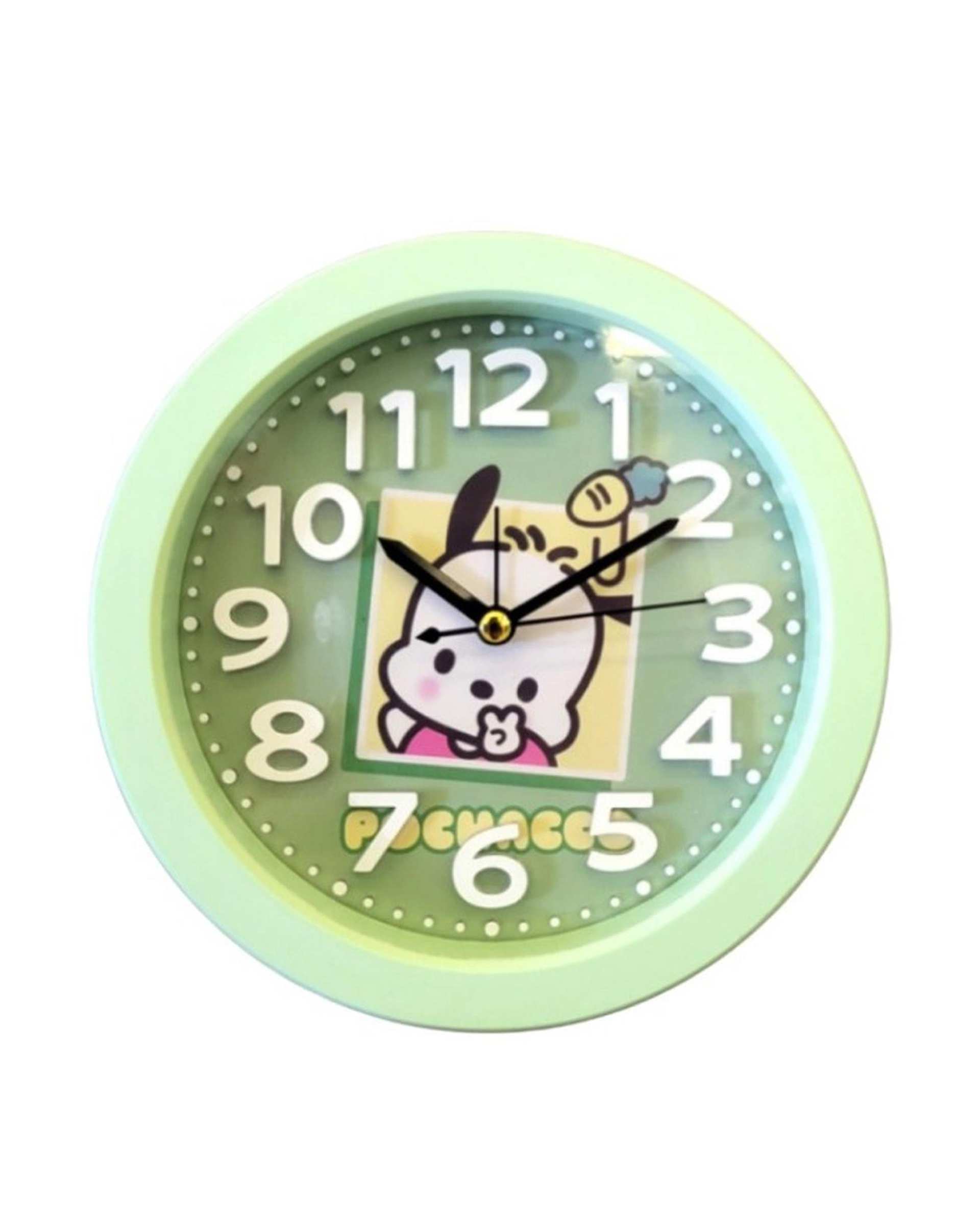 ساعت رومیزی کودک سبز مدل Pochacco