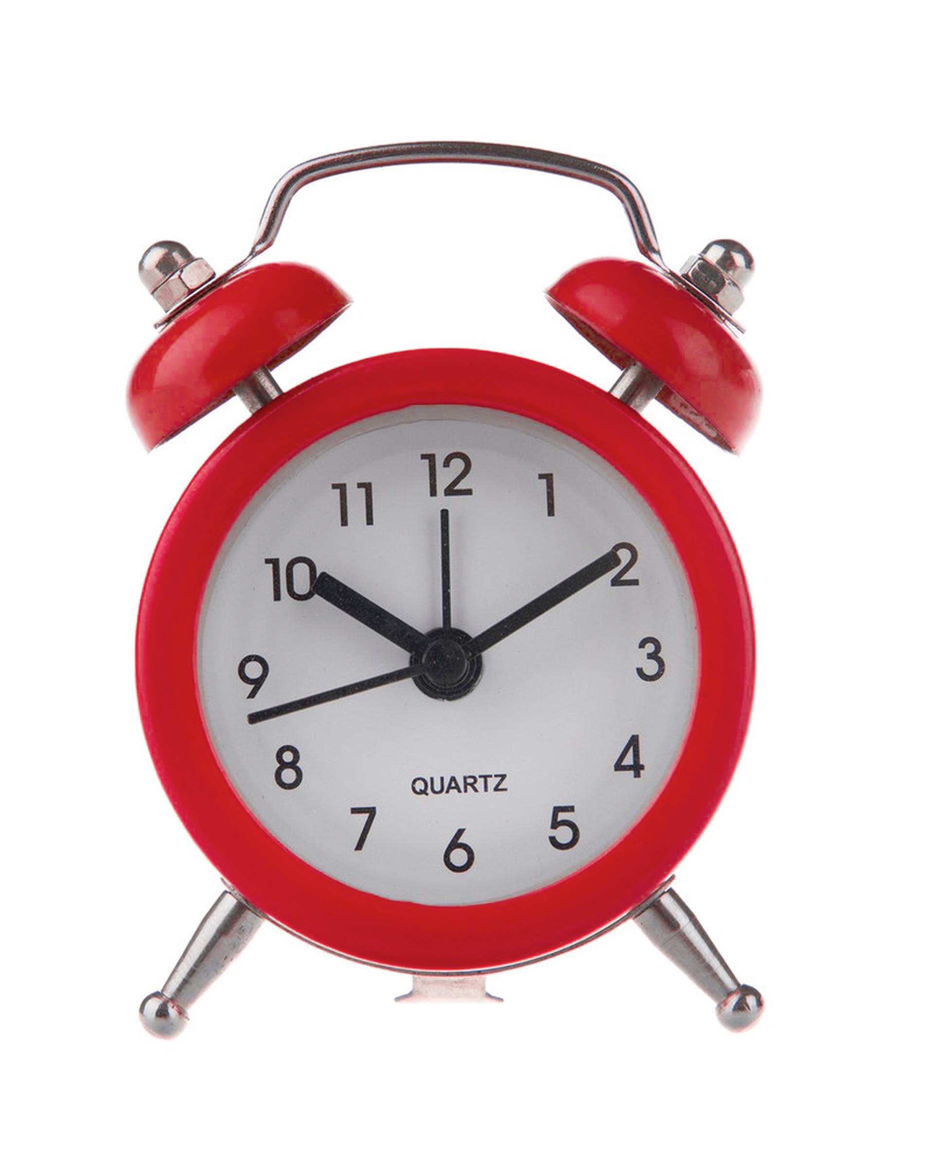 ساعت رومیزی زنگ دار قرمز مدل 02