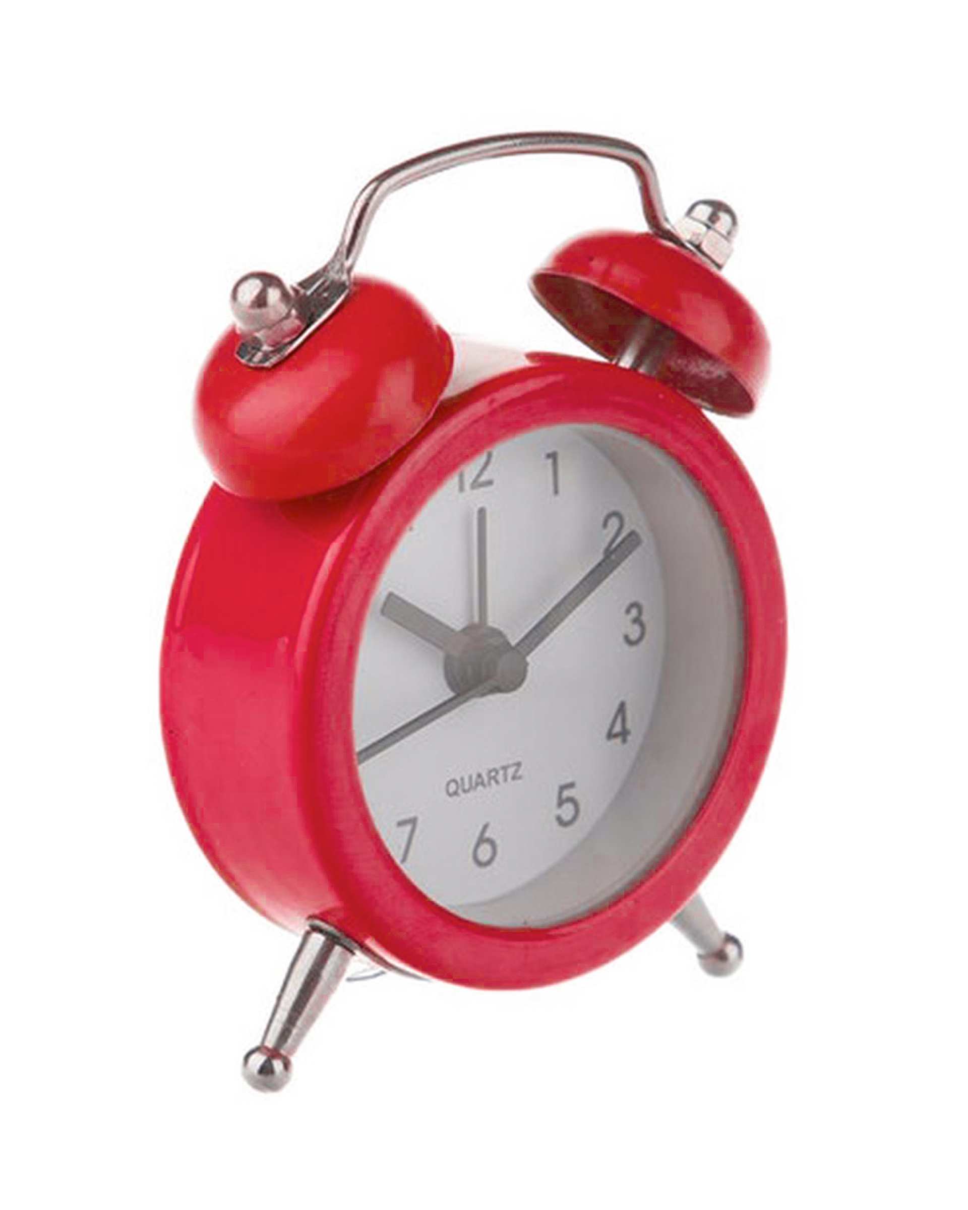 ساعت رومیزی زنگ دار قرمز مدل 02