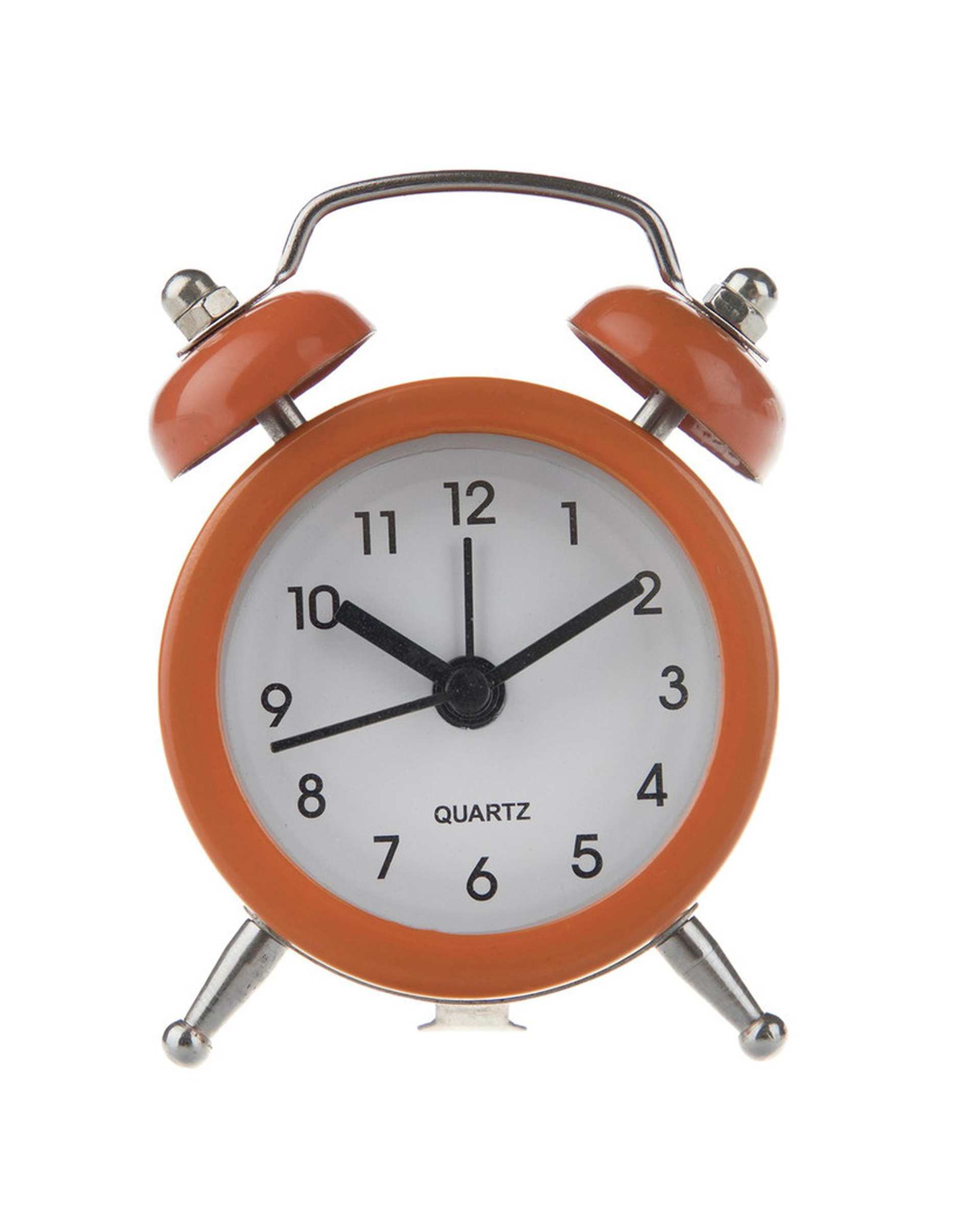 ساعت رومیزی زنگ دار نارنجی مدل 02