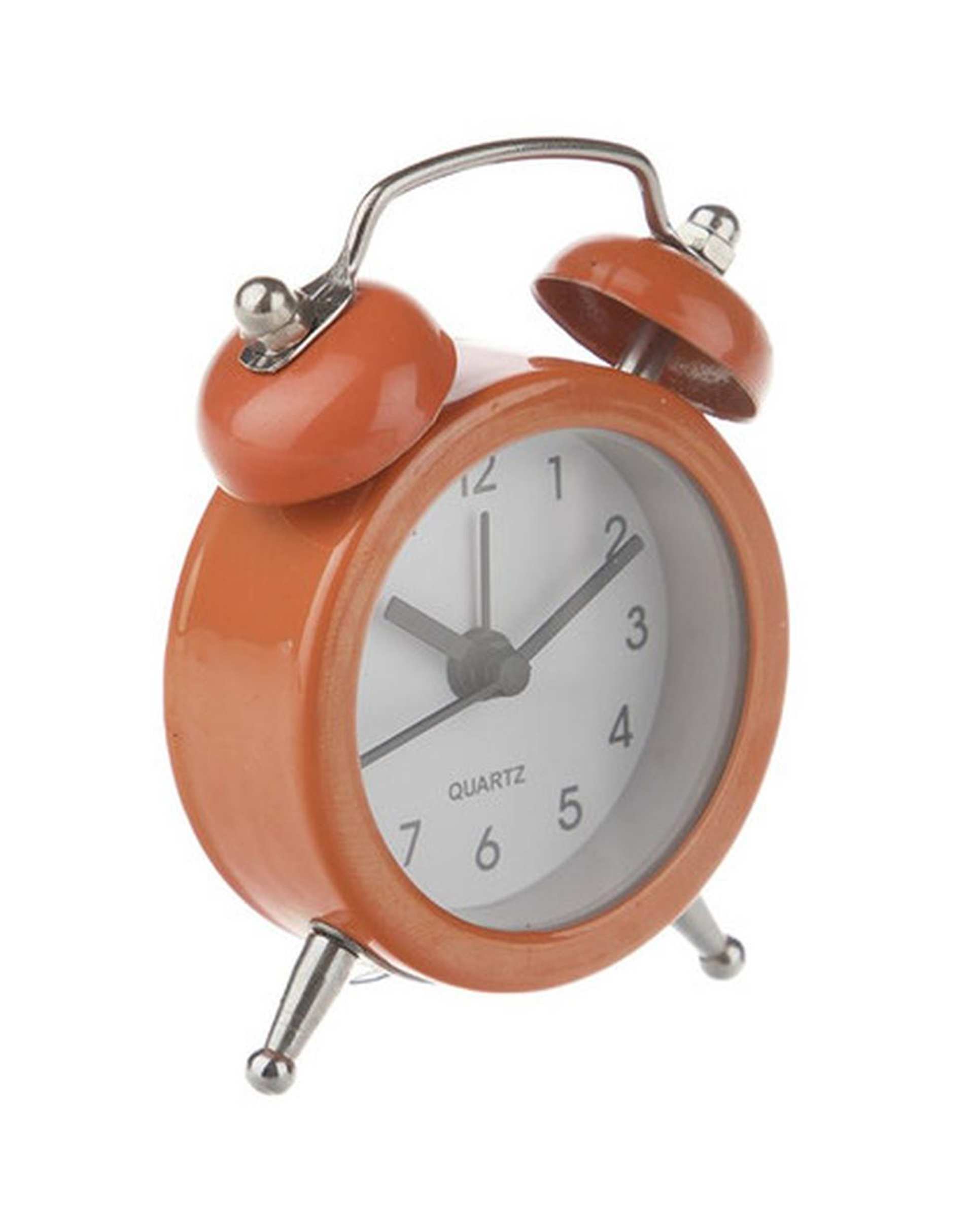 ساعت رومیزی زنگ دار نارنجی مدل 02