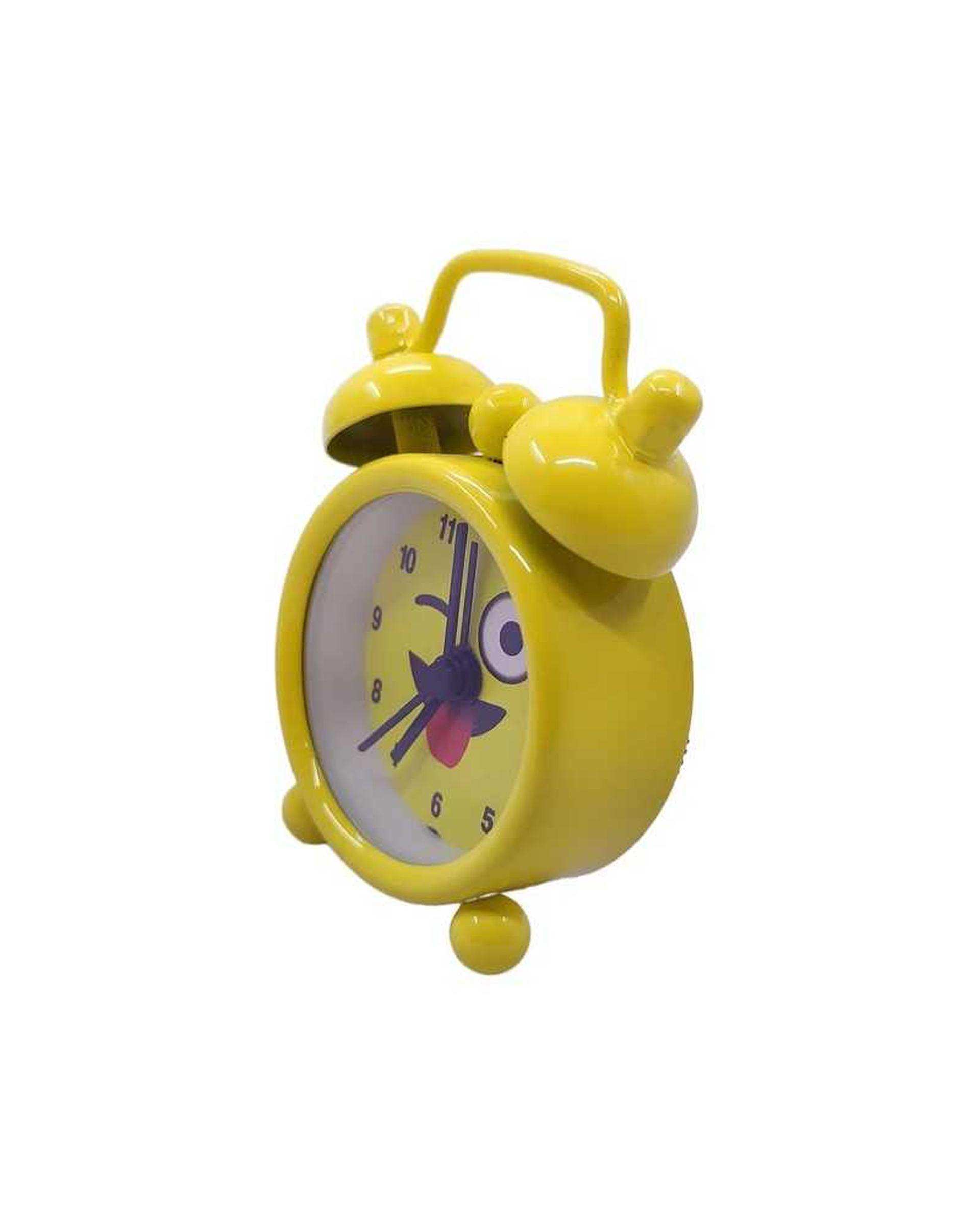 ساعت رومیزی زرد طرح ایموجی 6 کد 2010
