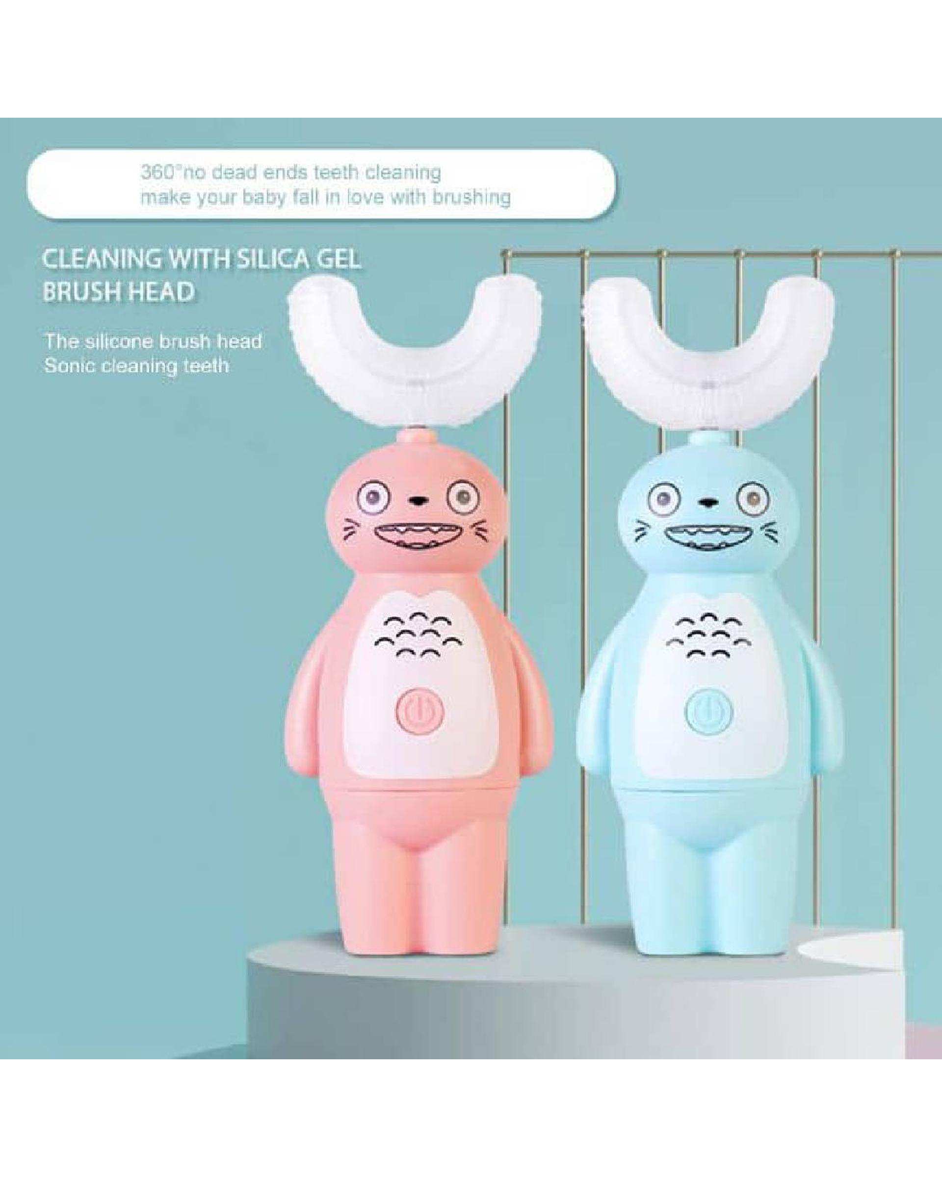 مسواک برقی کودک آبی مدل خرسی