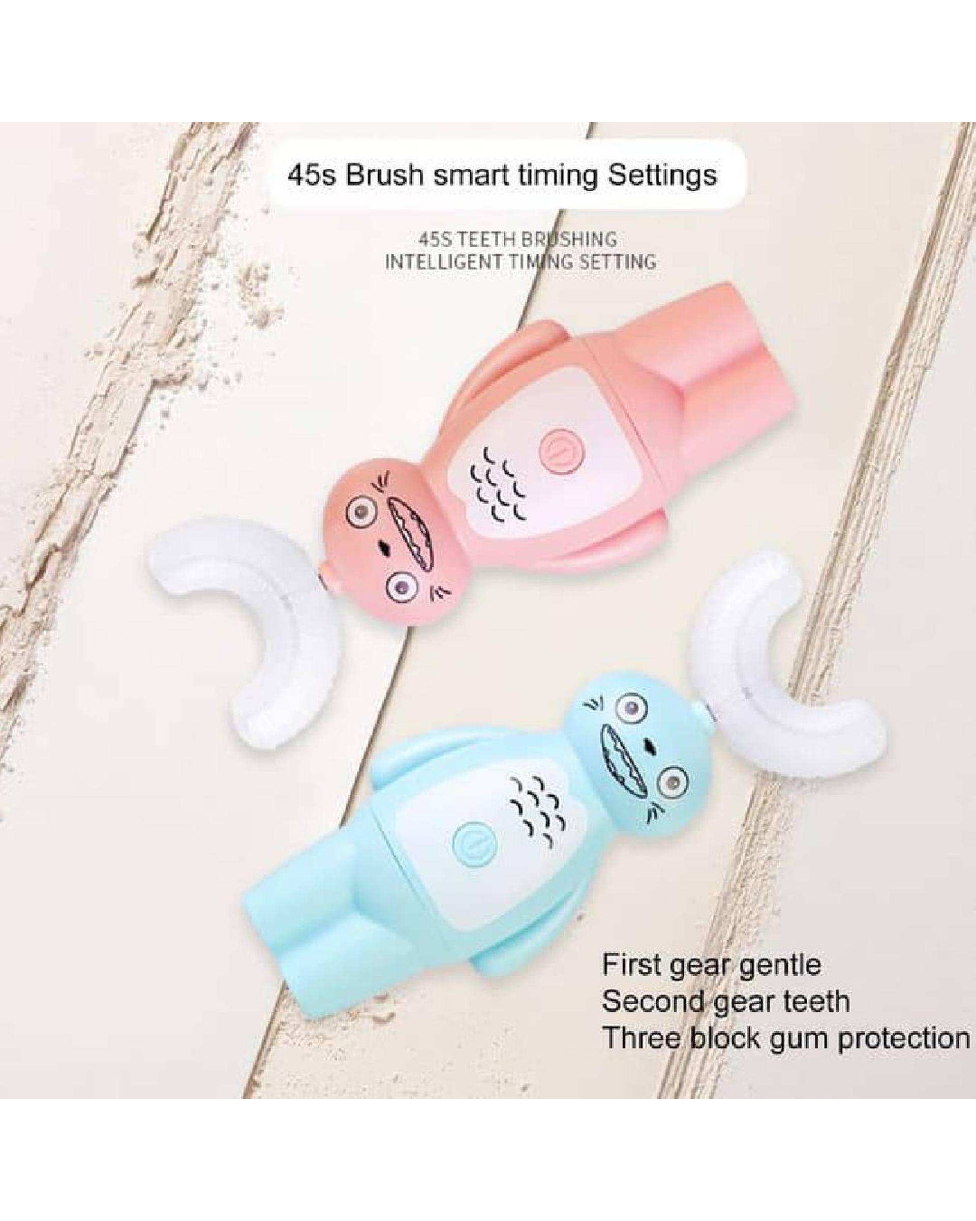 مسواک برقی کودک آبی مدل خرسی