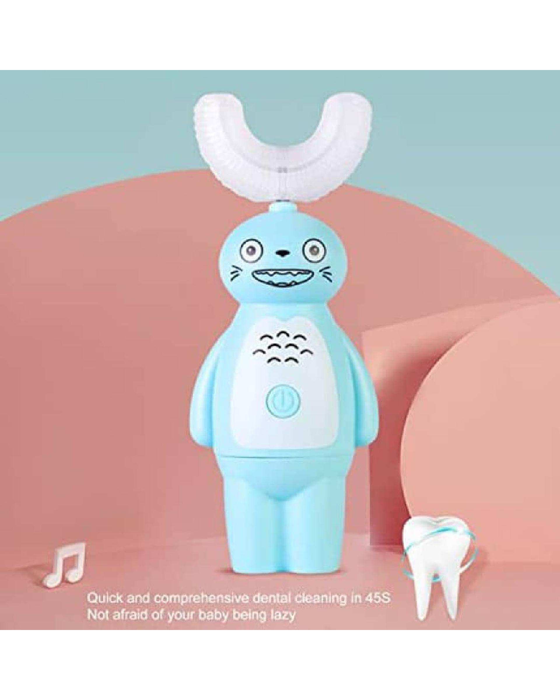 مسواک برقی کودک آبی مدل خرسی