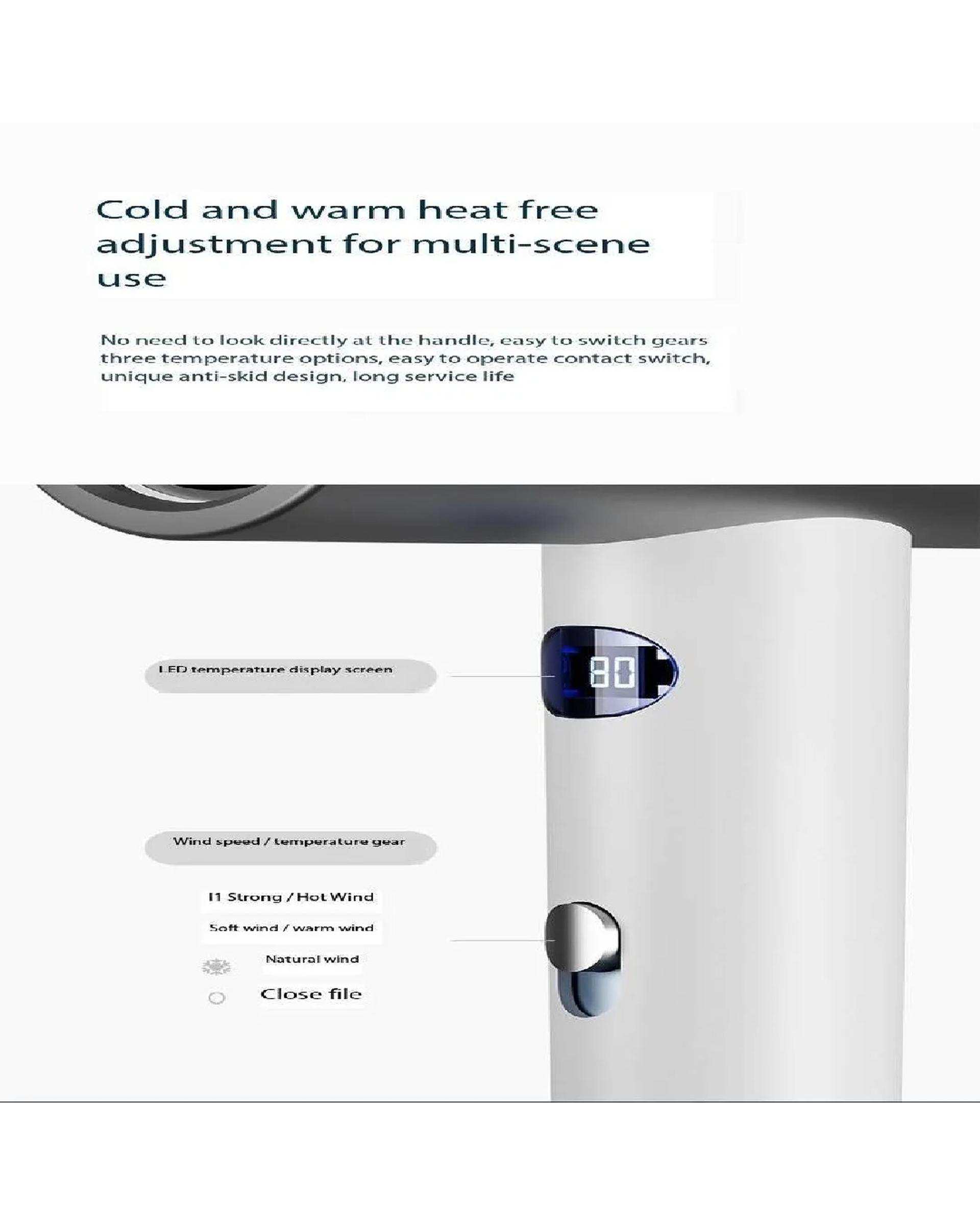 سشوار برقی نقره ای ام دی اچ ال Mdhl مدل MDHL-023