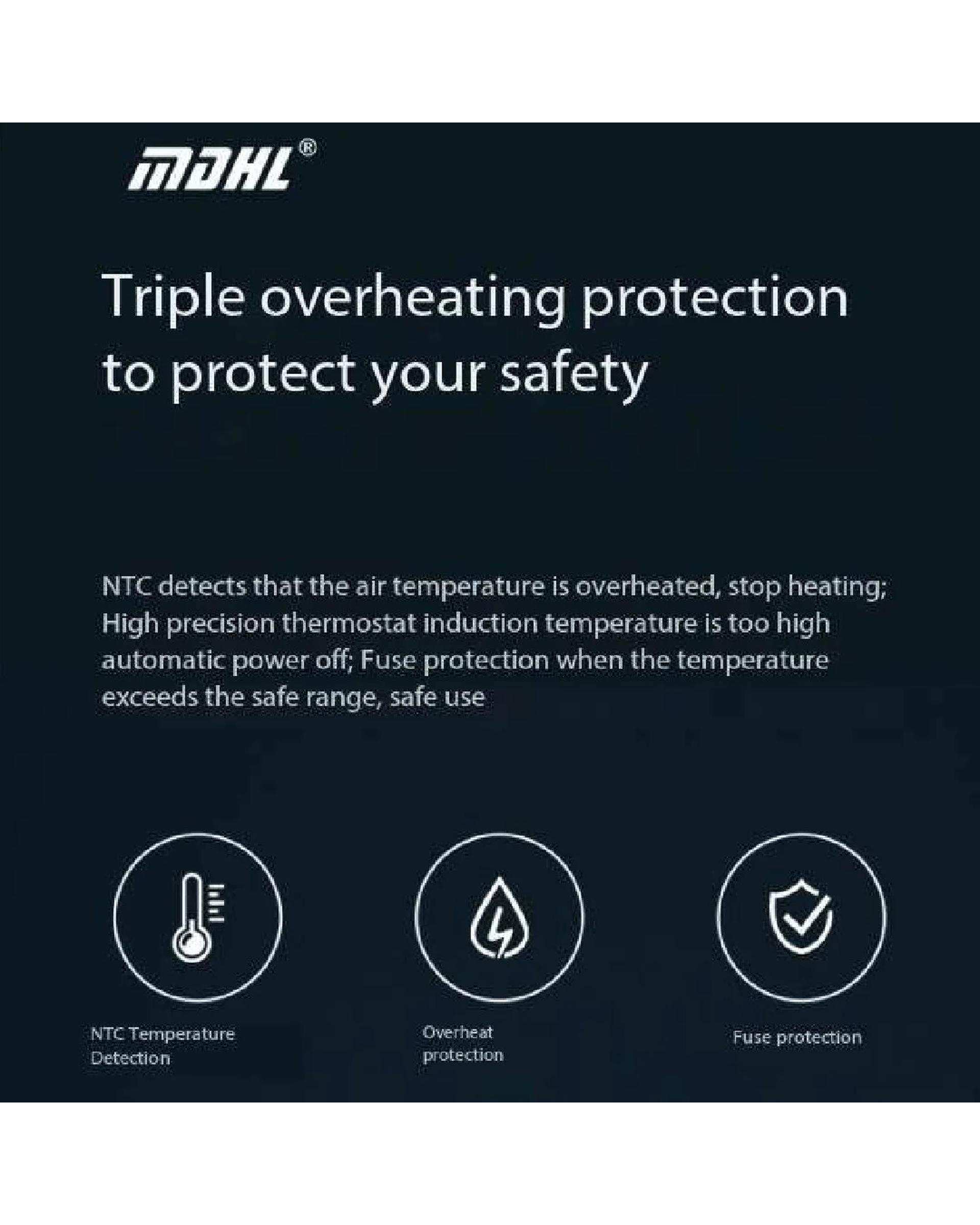 سشوار برقی نقره ای ام دی اچ ال Mdhl مدل MDHL-023