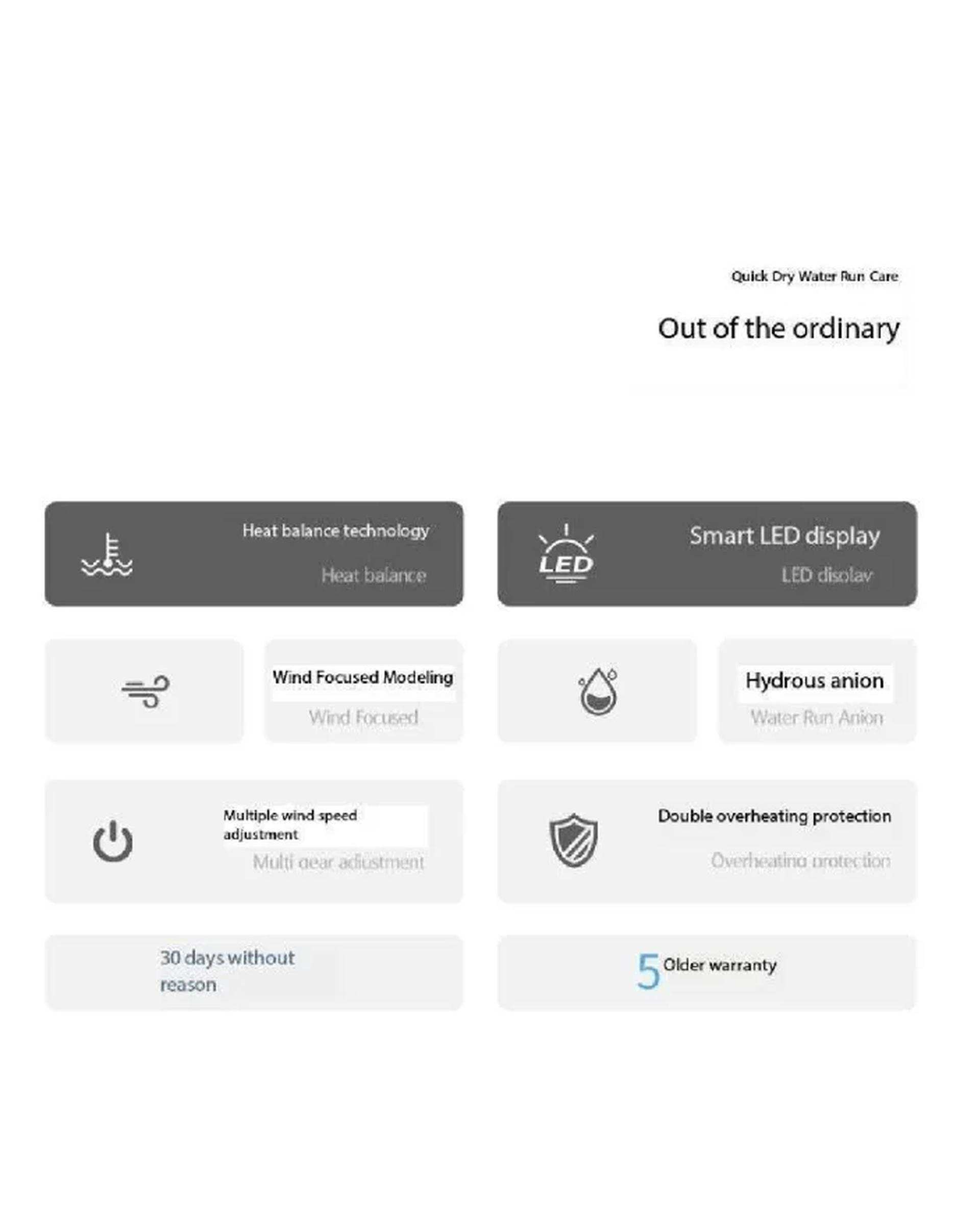 سشوار برقی نقره ای ام دی اچ ال Mdhl مدل MDHL-023