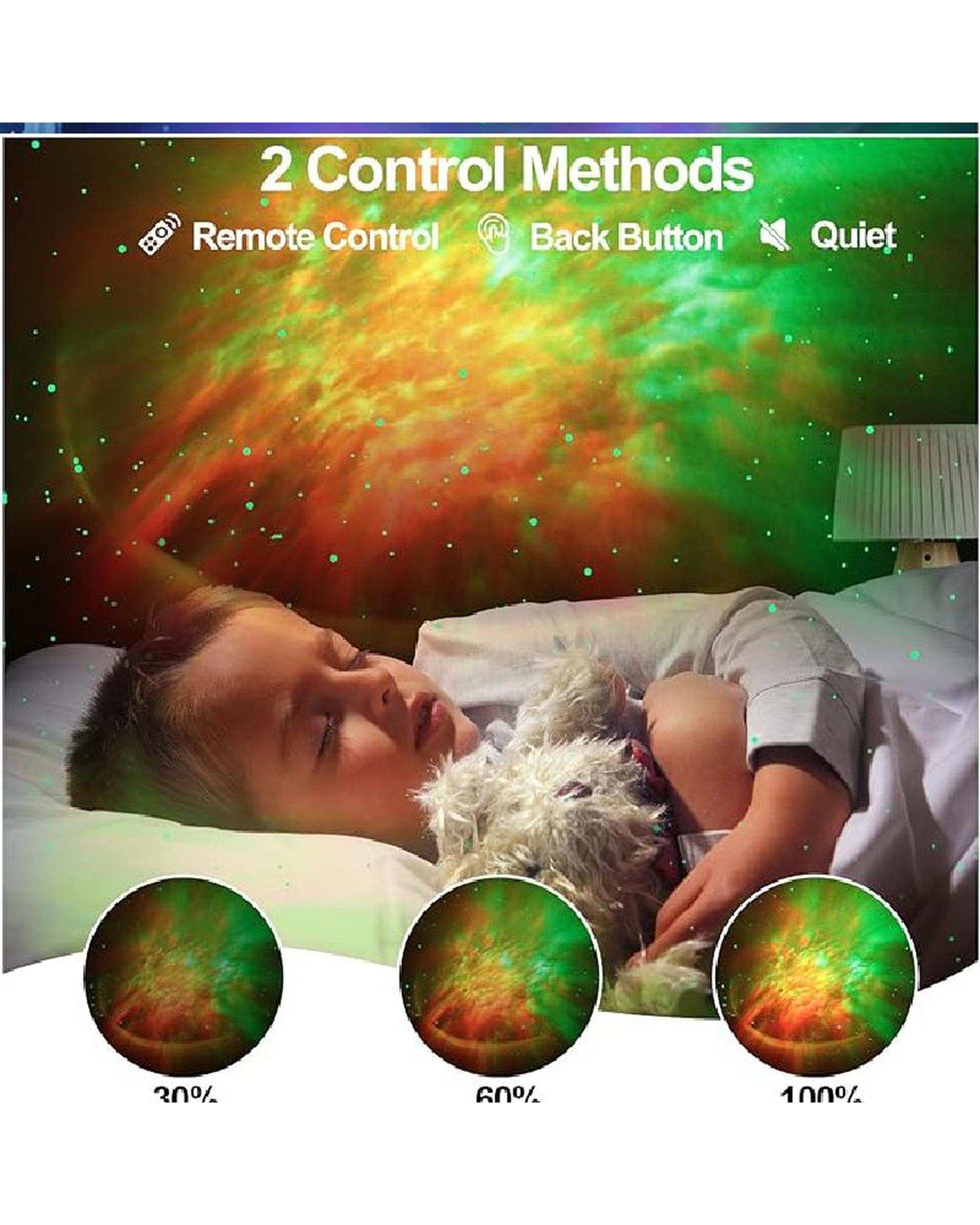 پروژکتور کهکشانی سفید مدل فضانورد نشسته