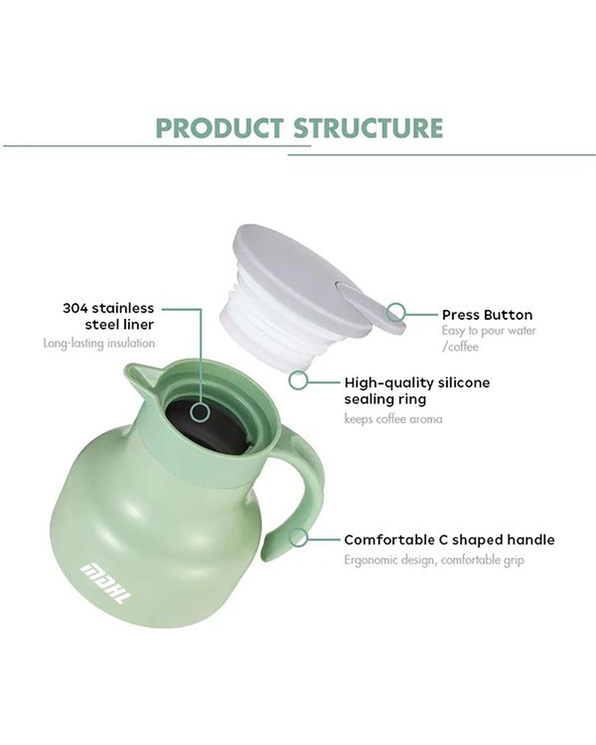 فلاسک سبز ام دی اچ ال Mdhl مدل MD-007