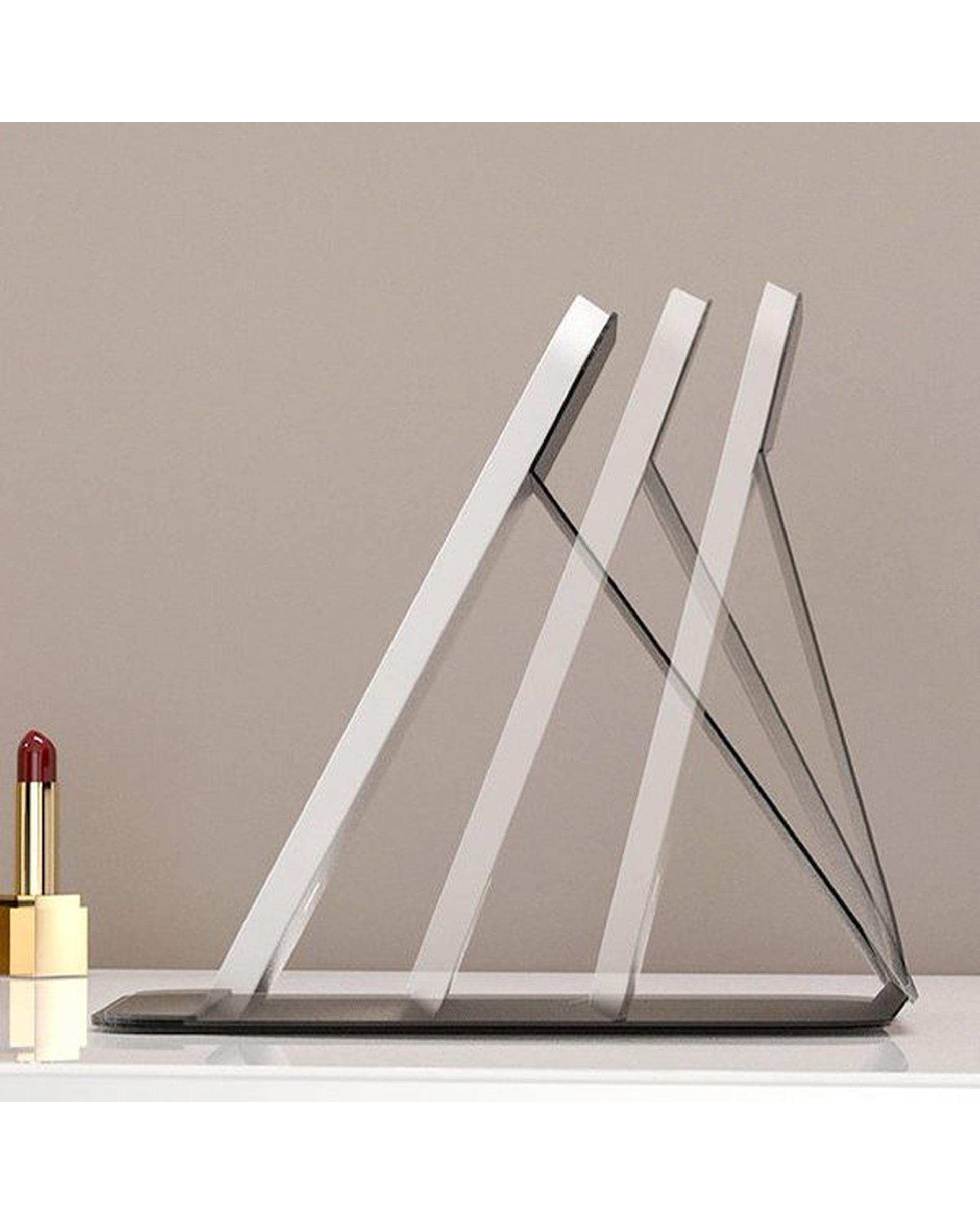 آینه آرایشی چراغ دار تاشو مشکی