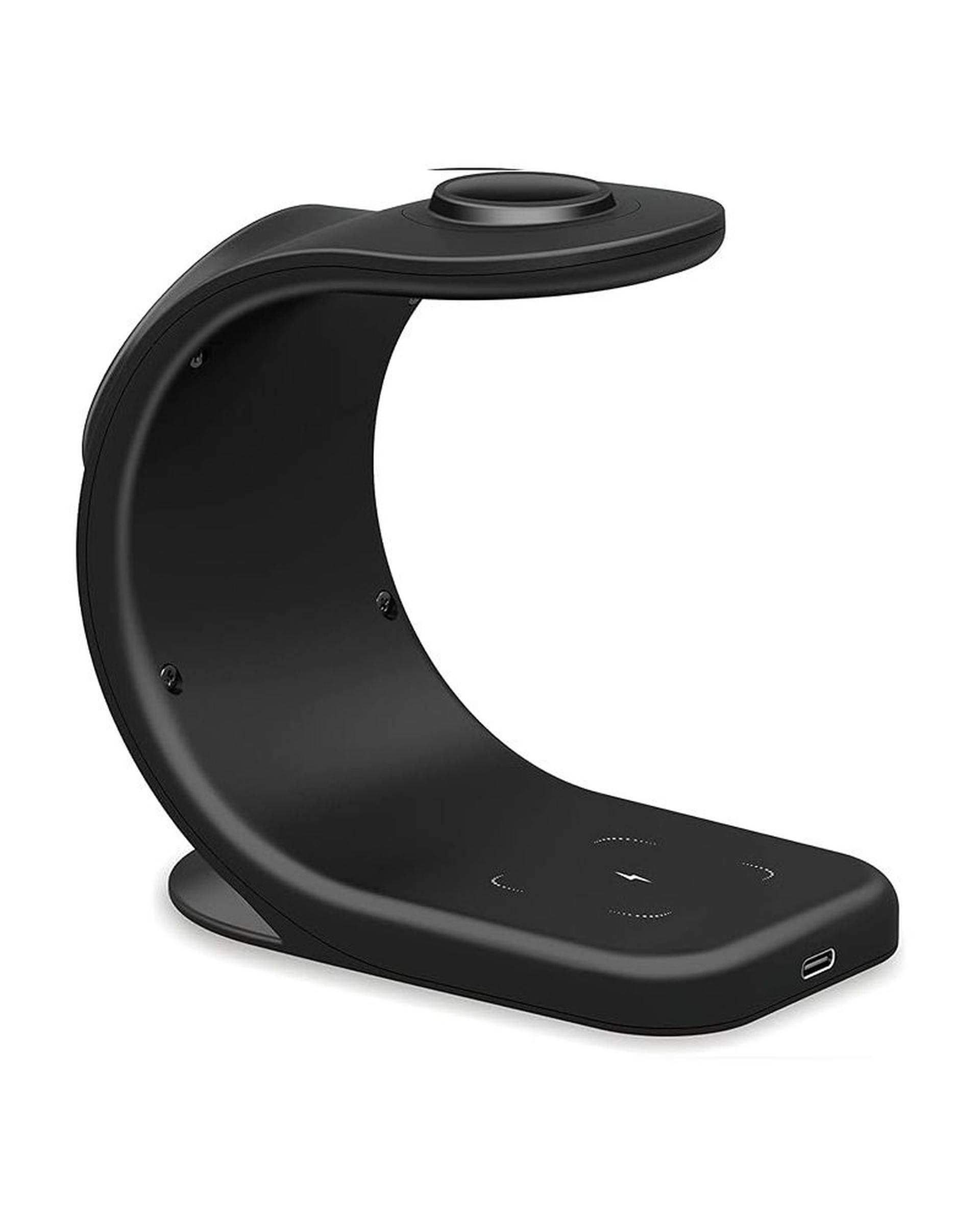 شارژر مغناطیسی وایرلس مشکی مدل maxwireless3in1