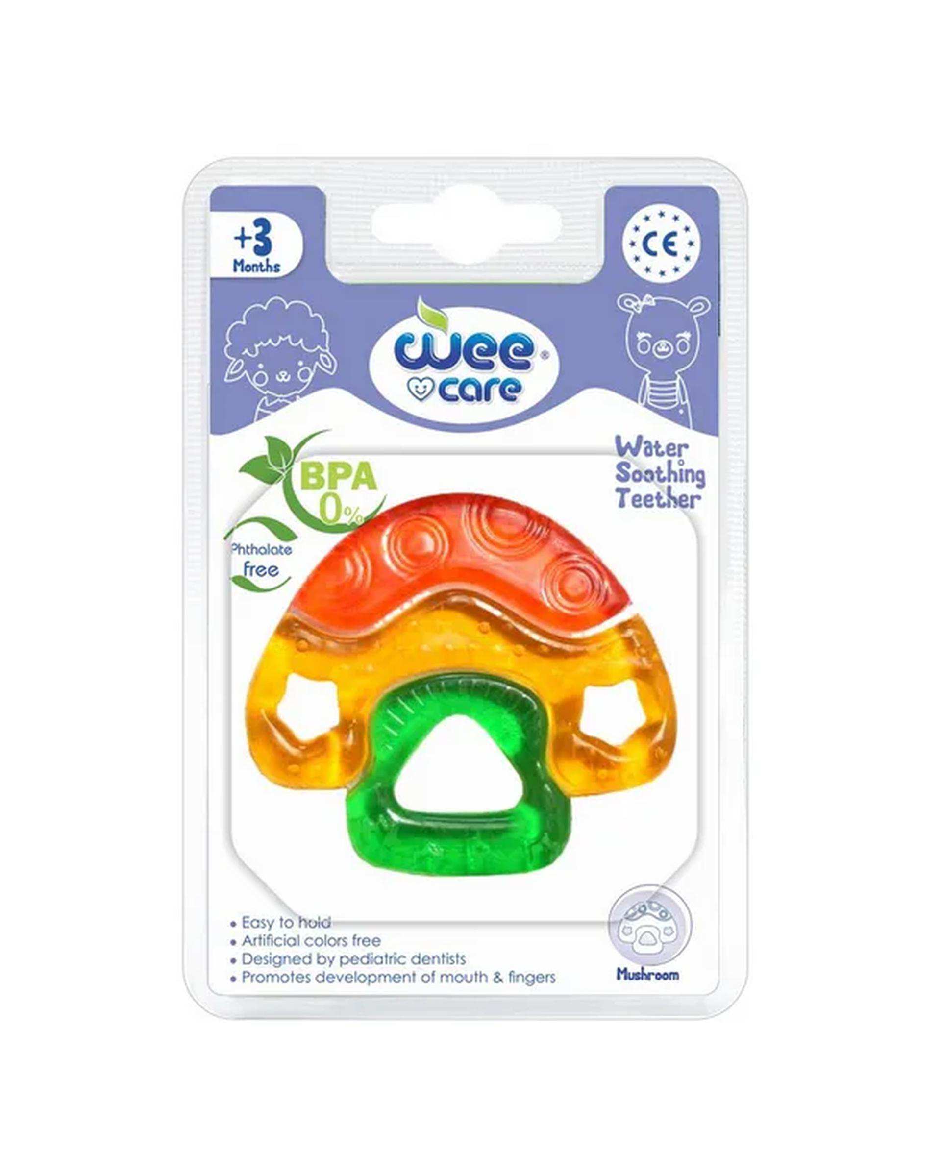 دندان گیر سیلیکونی مایع وی کر Wee Care طرح قارچ مدل T401