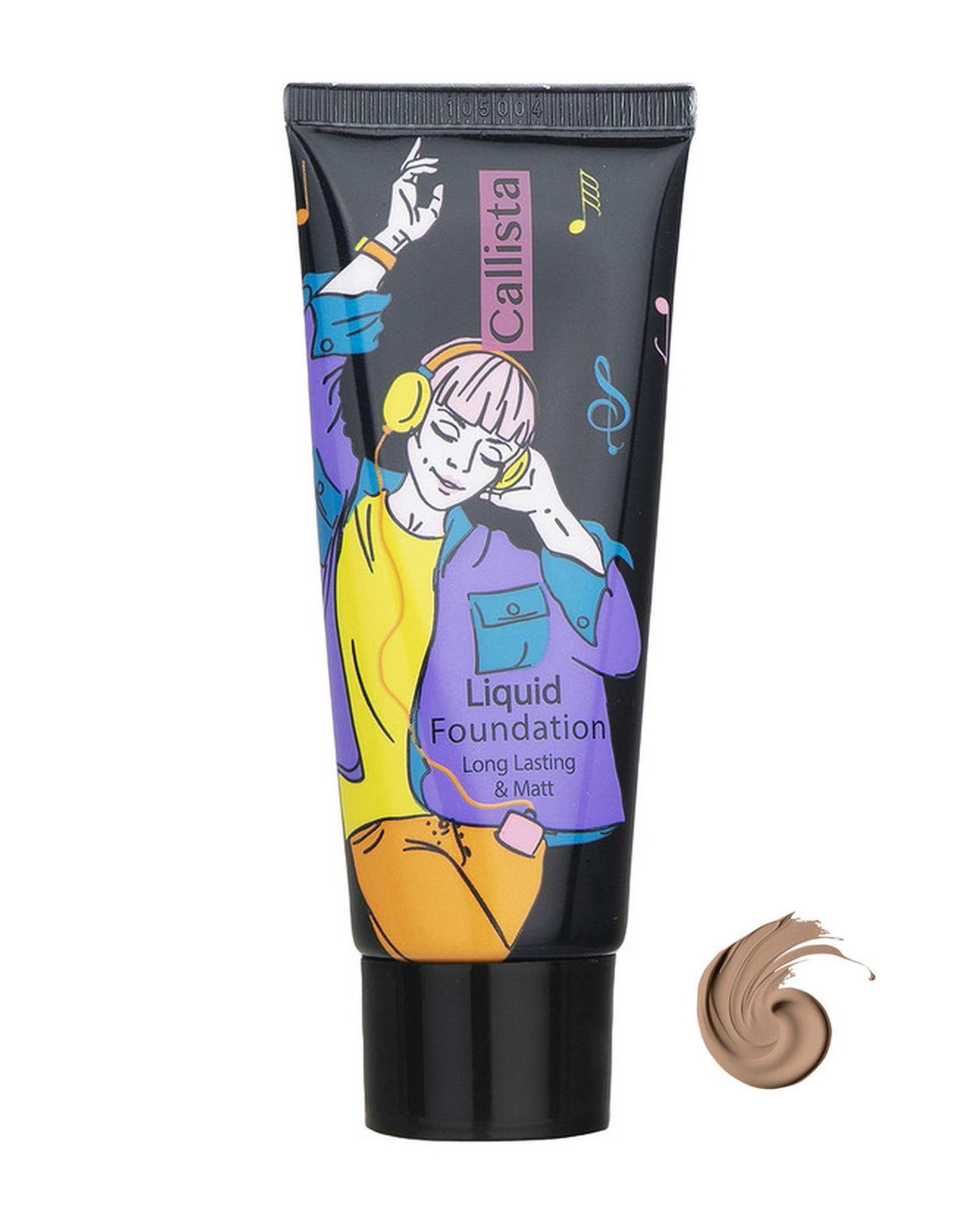 کرم پودر تیوپی مات کالیستا Callista مدل Long Lasting And Matt رنگ بژ عسلی شماره M15