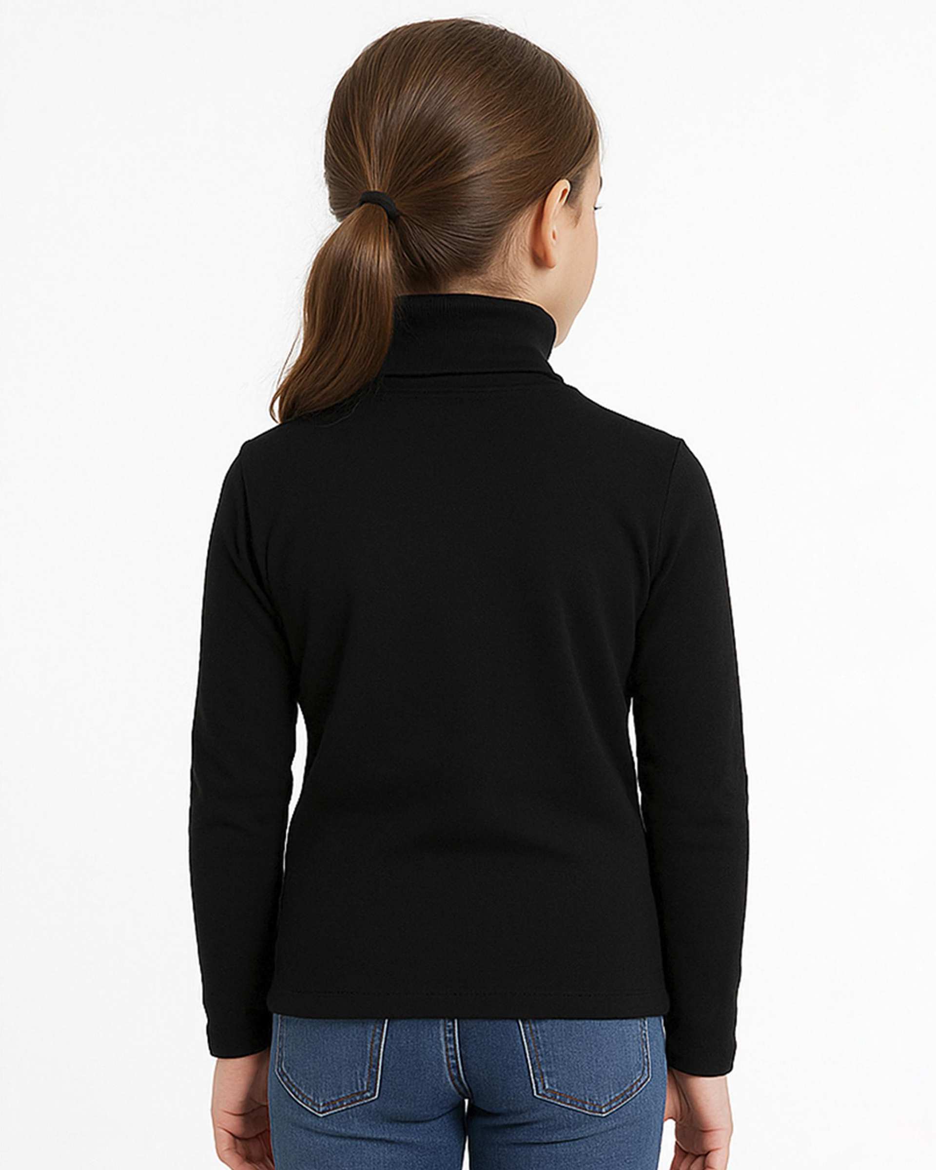 بلوز یقه اسکی دخترانه مشکی ملورینا Melorina کد 42114