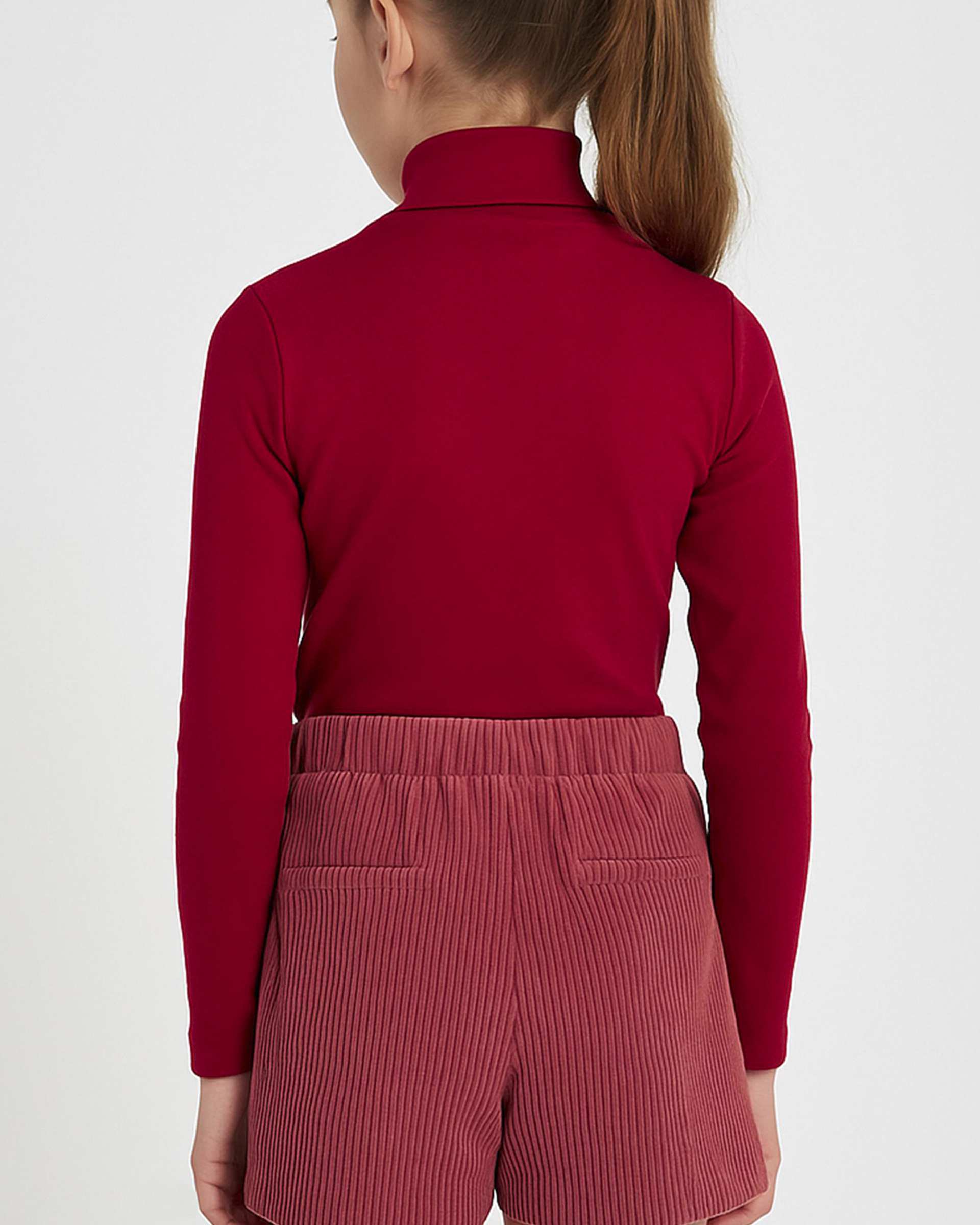 بلوز یقه اسکی دخترانه سرخابی ملورینا Melorina کد 42114