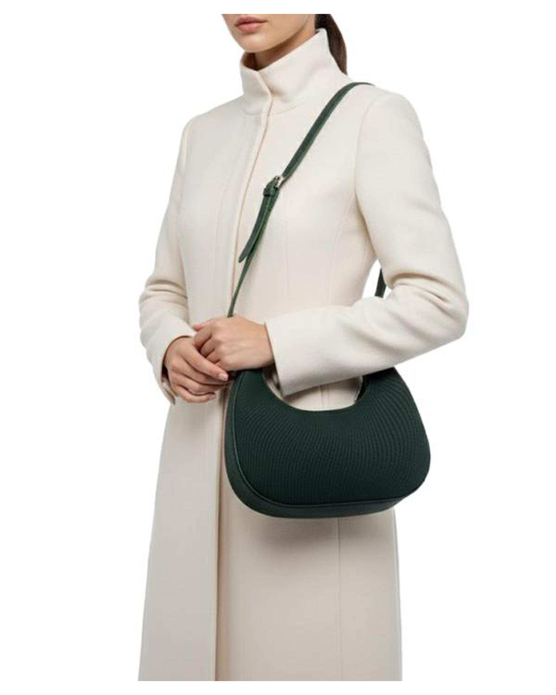 کیف دوشی زنانه سبز تیره بیسراک Bisrak مدل SL-110979