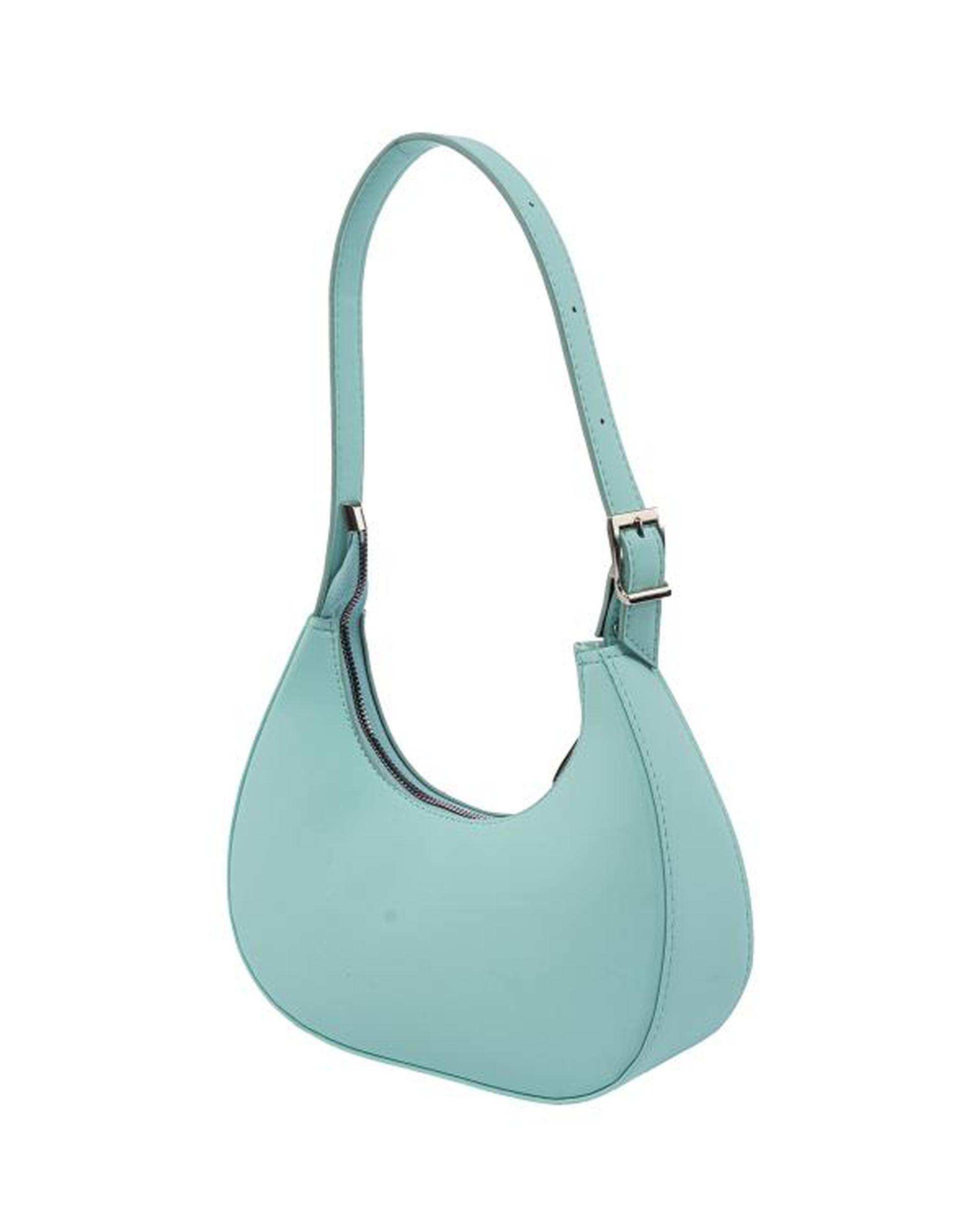 کیف دوشی زنانه سبز آبی بیسراک Bisrak مدل SL-110979