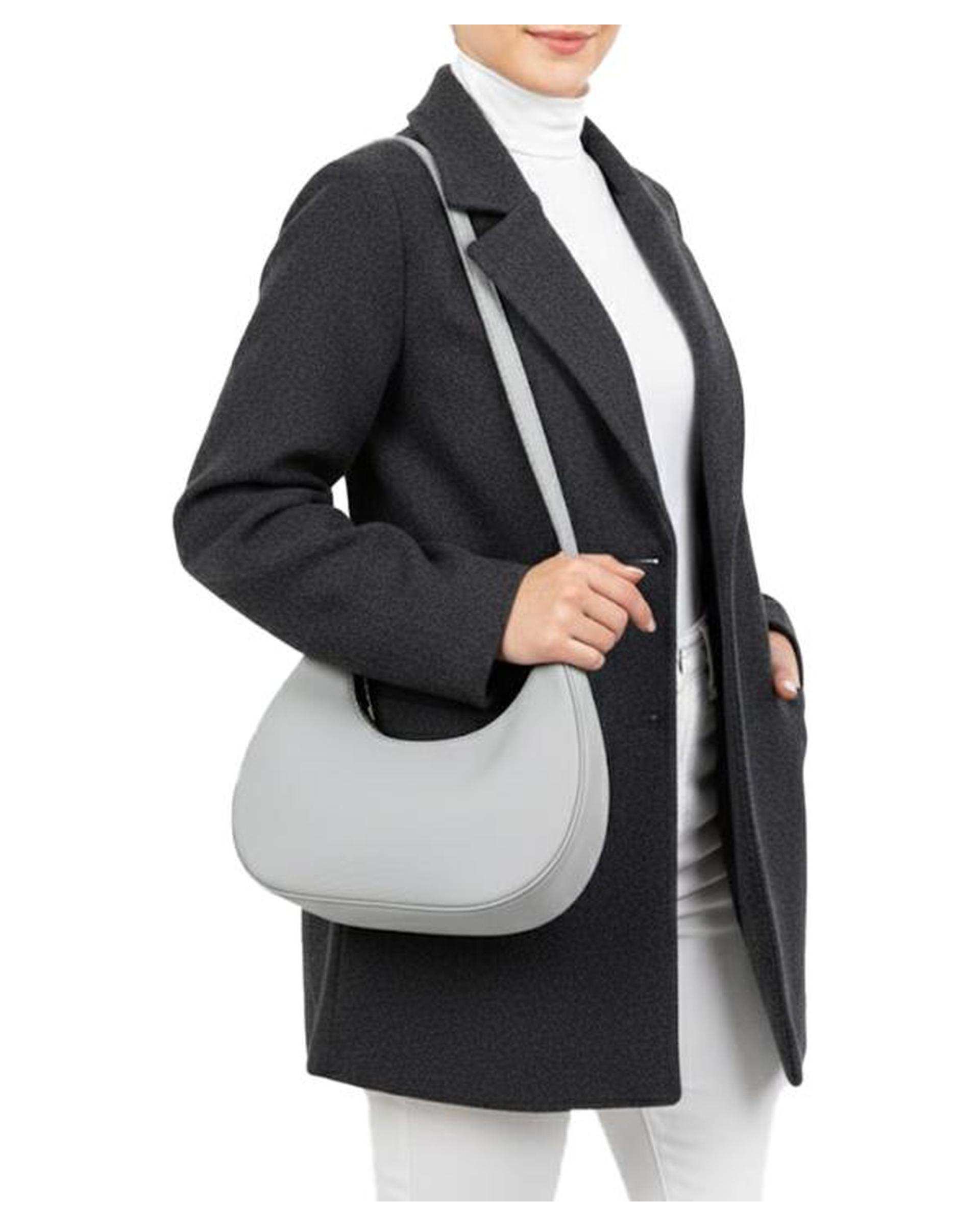 کیف دوشی زنانه طوسی بیسراک Bisrak مدل SL-110979