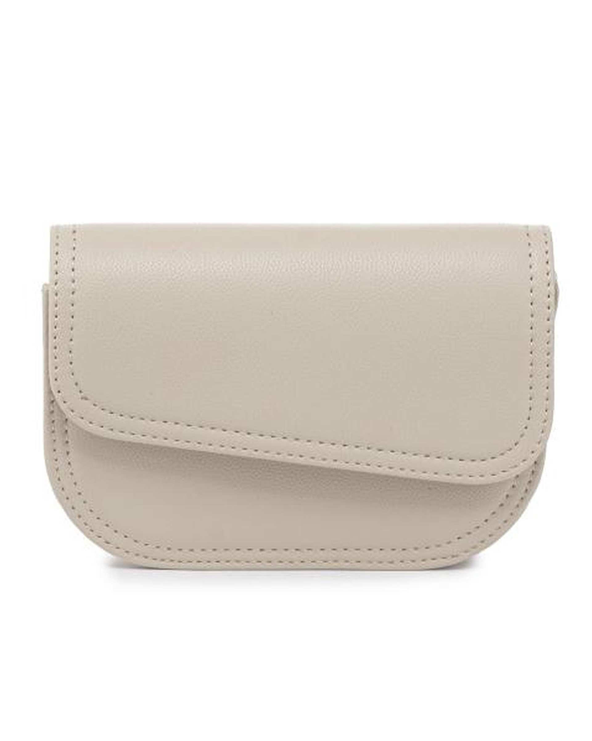 کیف دوشی زنانه کرم بیسراک Bisrak مدل SL-117295