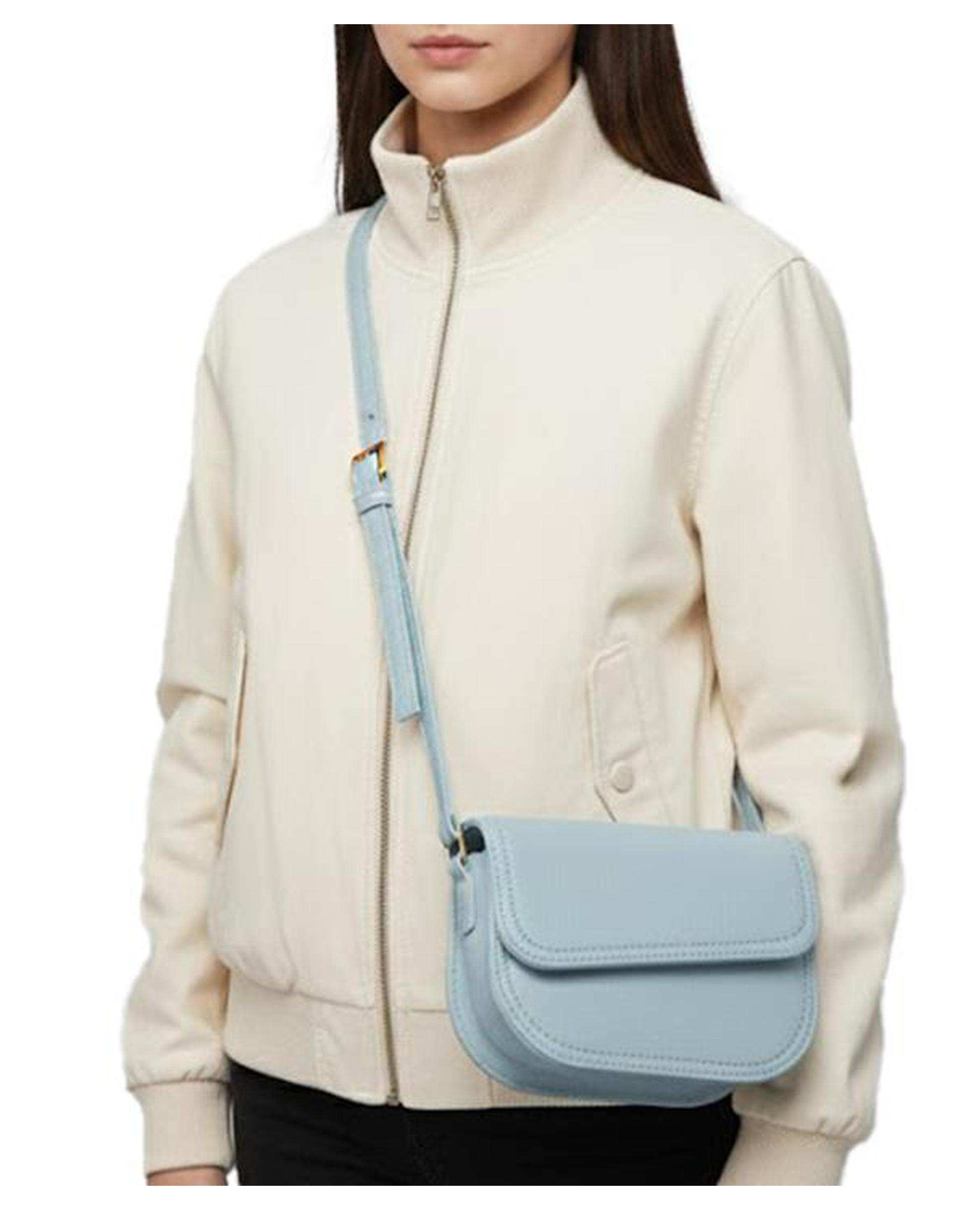 کیف دوشی زنانه آبی بیسراک Bisrak مدل SL-117295