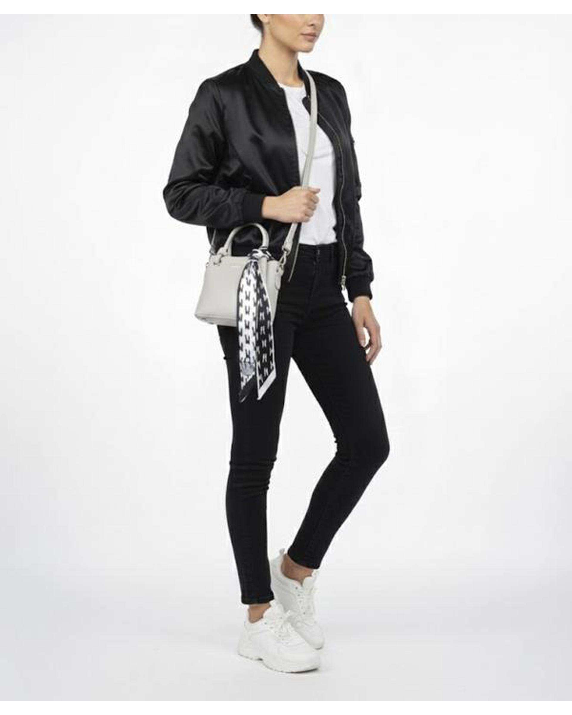 کیف دستی زنانه طوسی روشن بیسراک Bisrak مدل SL-117619