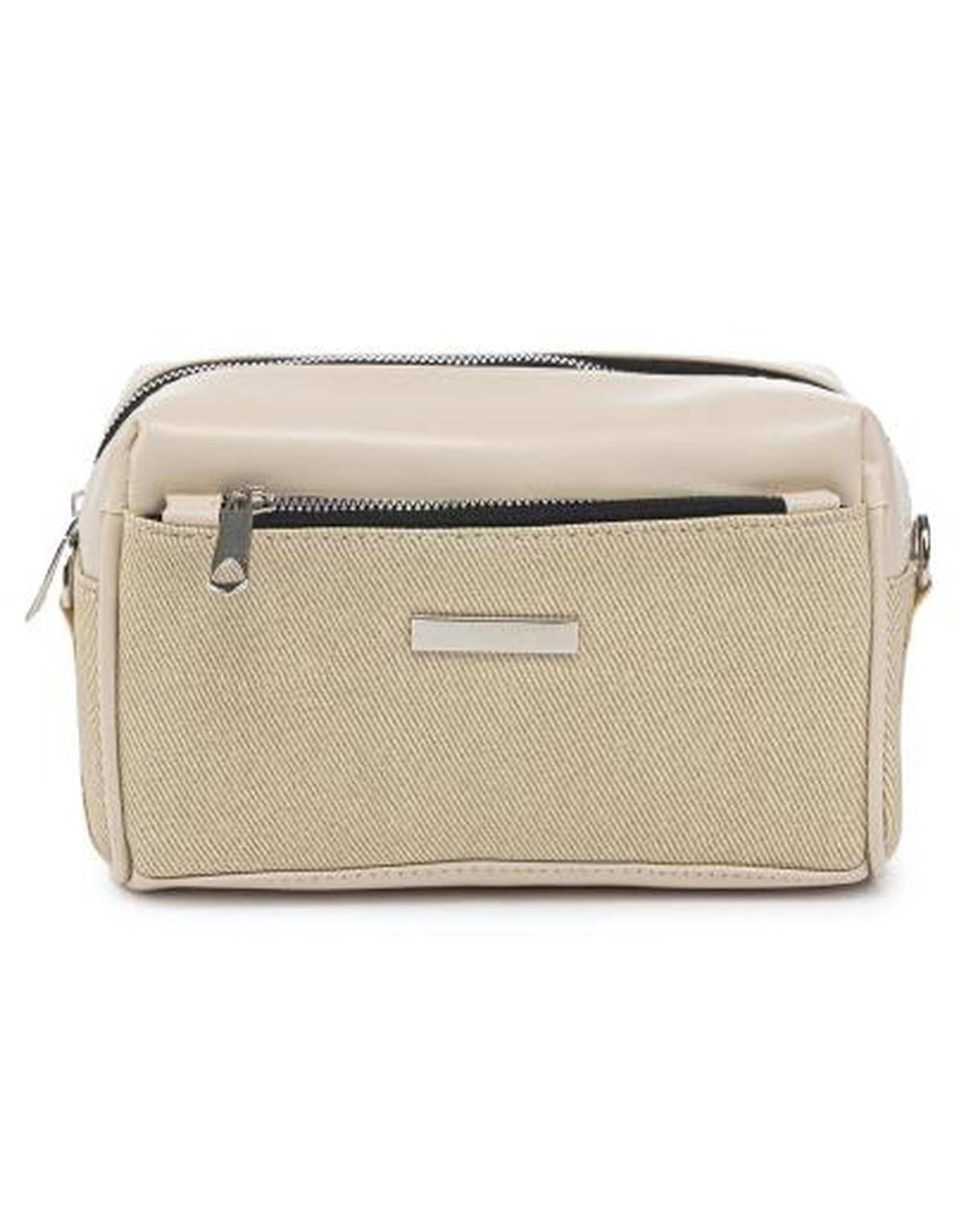 کیف دوشی زنانه کرم بیسراک Bisrak مدل SL-117640