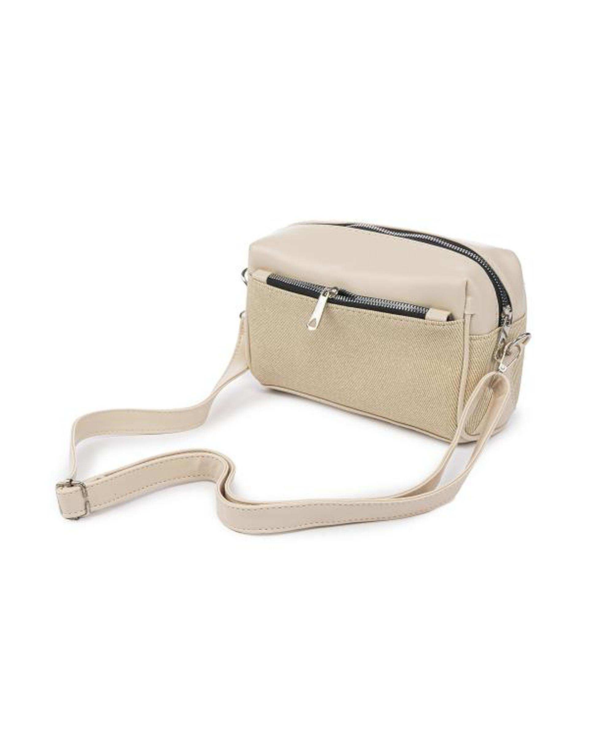 کیف دوشی زنانه کرم بیسراک Bisrak مدل SL-117640