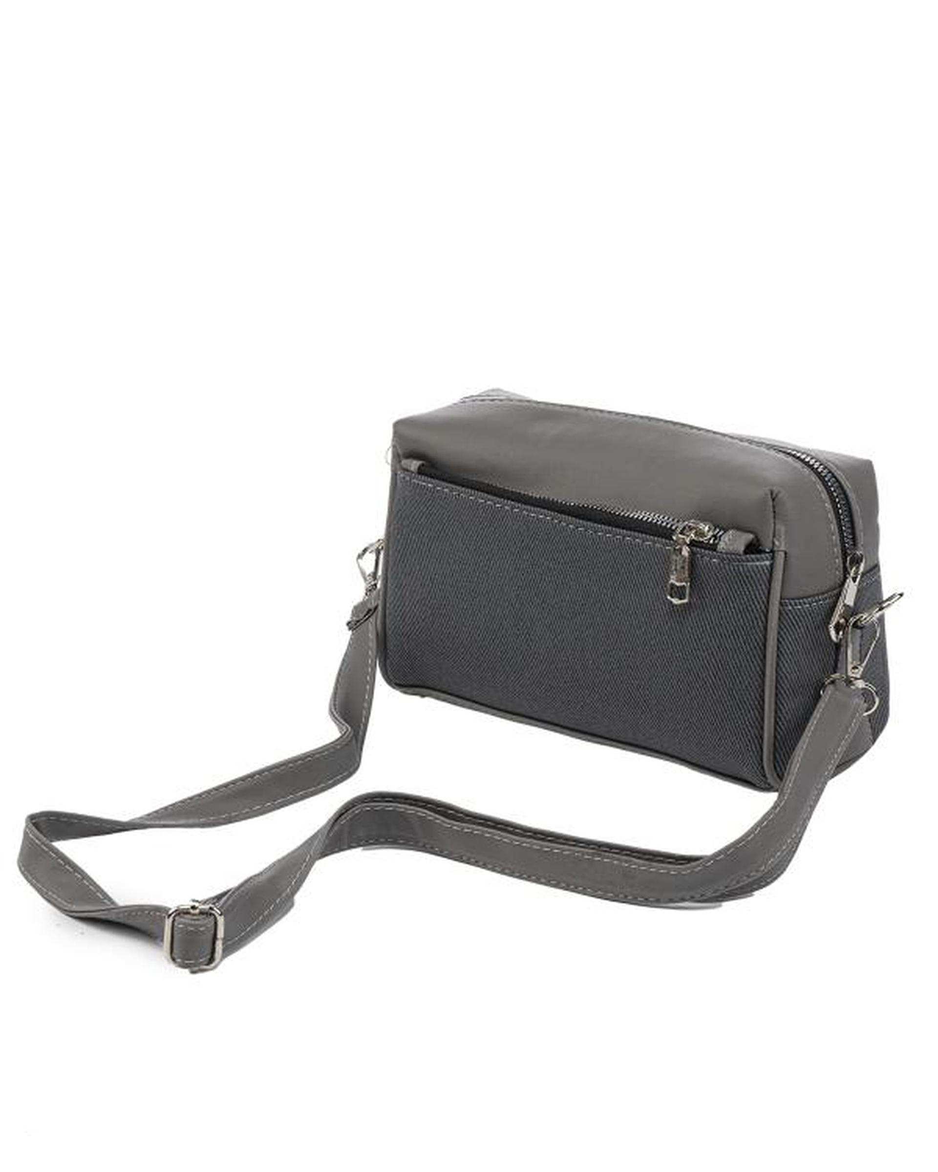 کیف دوشی زنانه طوسی بیسراک Bisrak مدل SL-117640