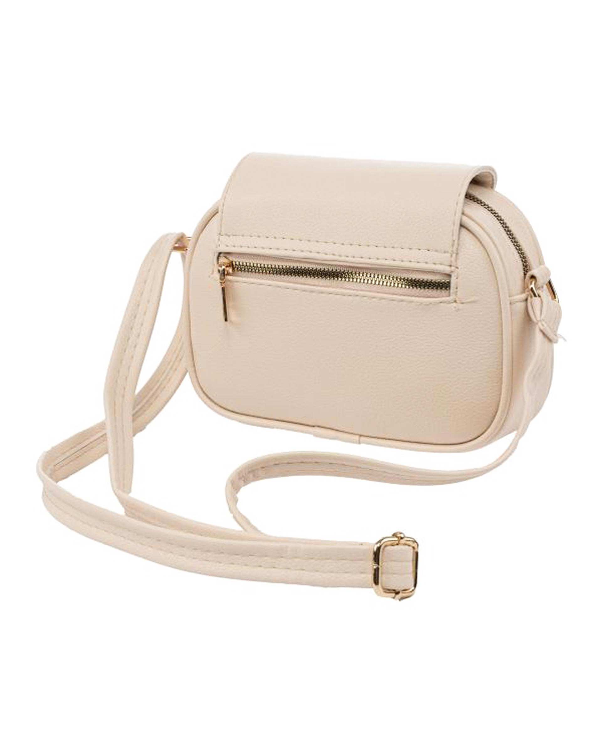 کیف دوشی زنانه کرم بیسراک Bisrak مدل SL-117650