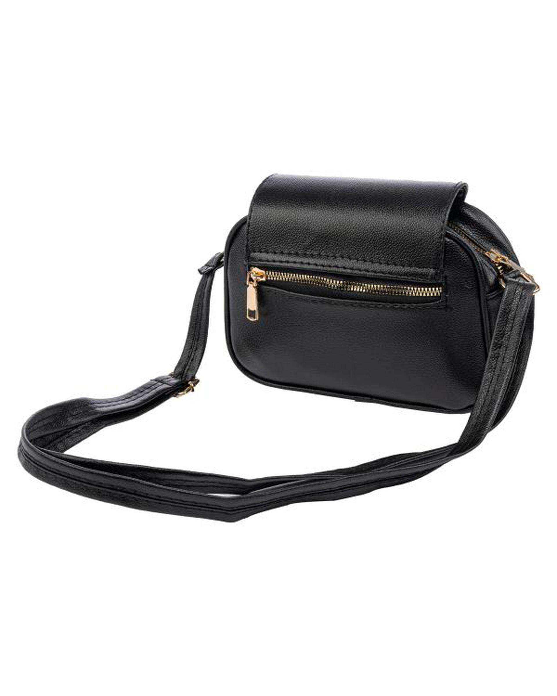 کیف دوشی زنانه مشکی بیسراک Bisrak مدل SL-117650