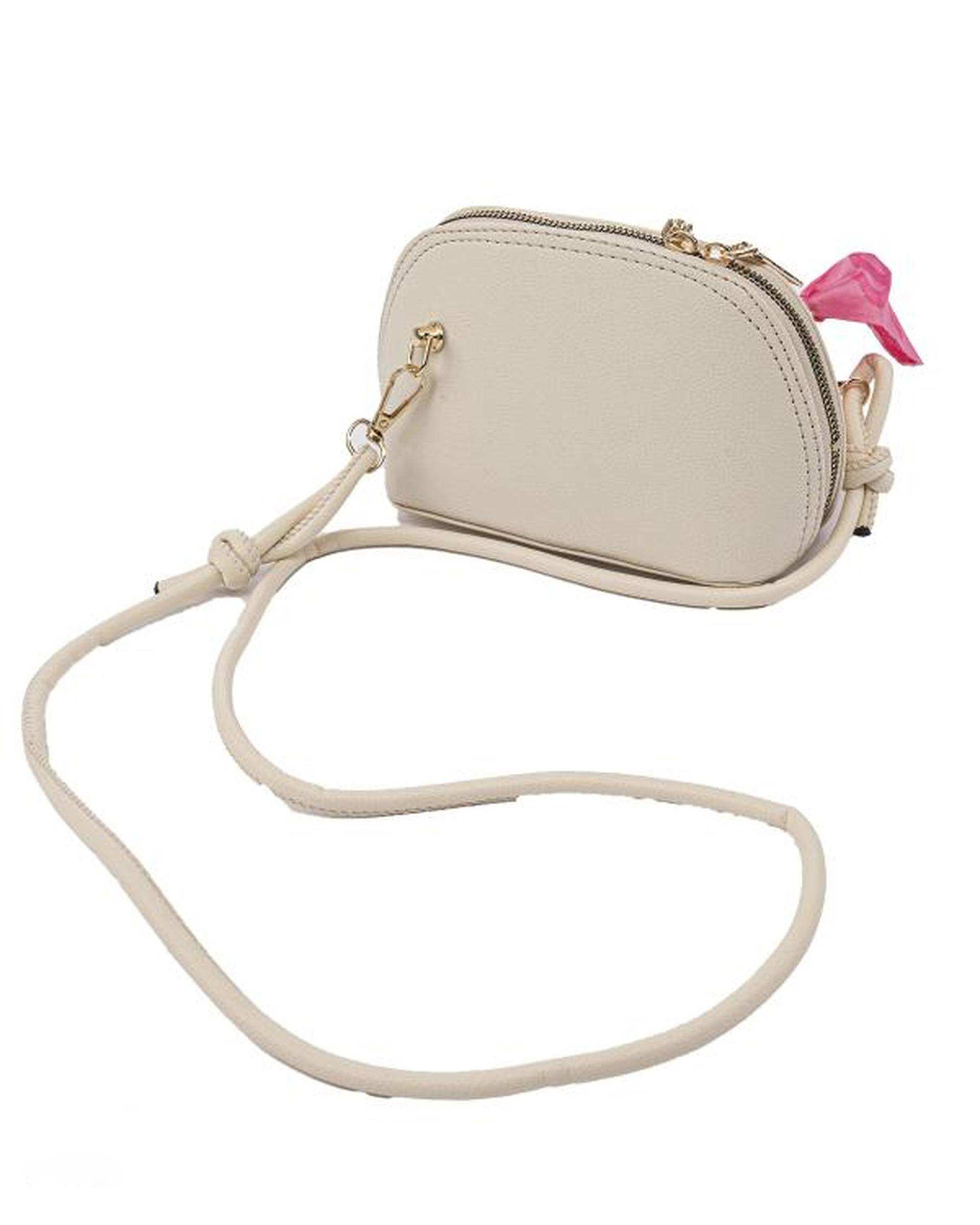 کیف دوشی زنانه کرم بیسراک Bisrak مدل SL-117650