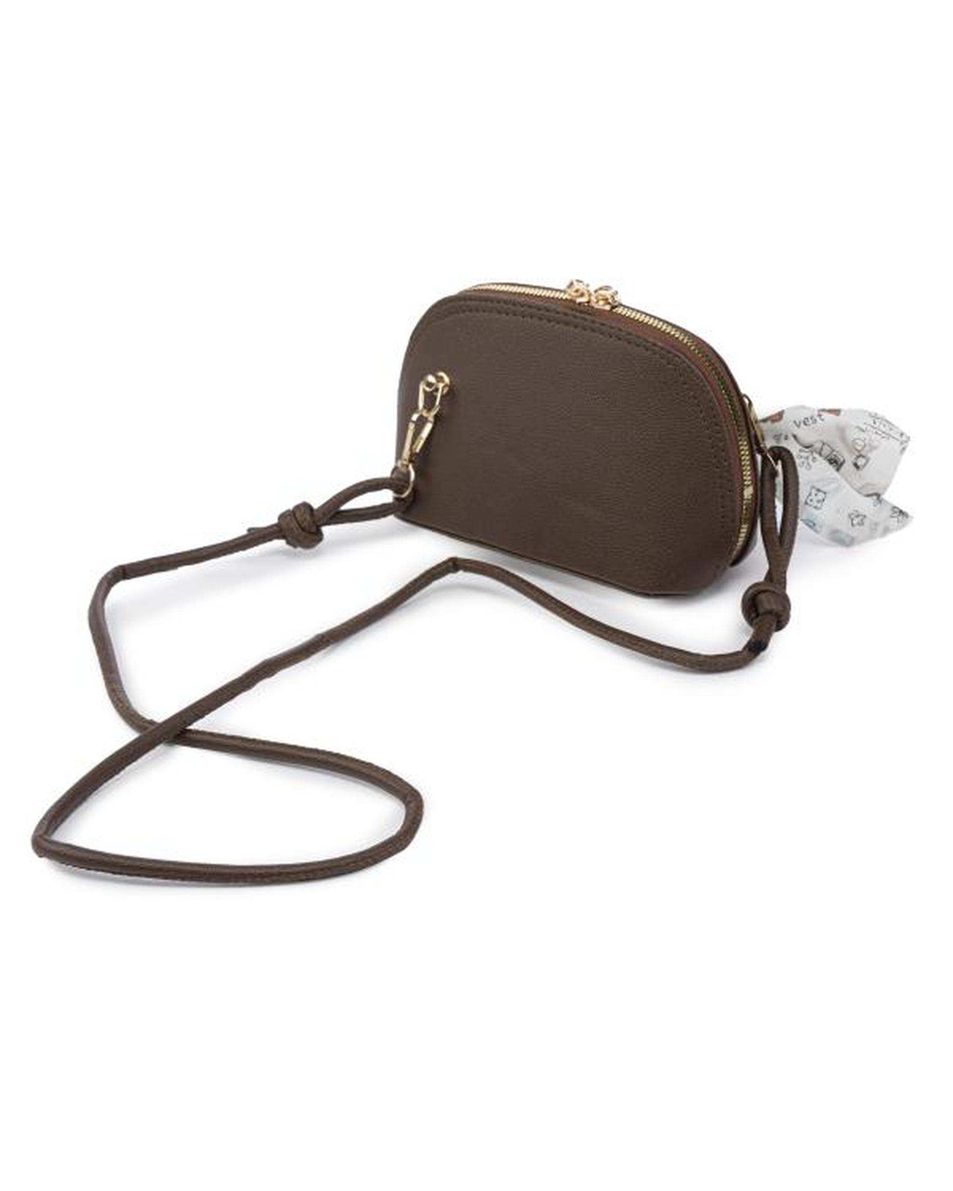 کیف دوشی زنانه قهوه ای بیسراک Bisrak مدل SL-117650