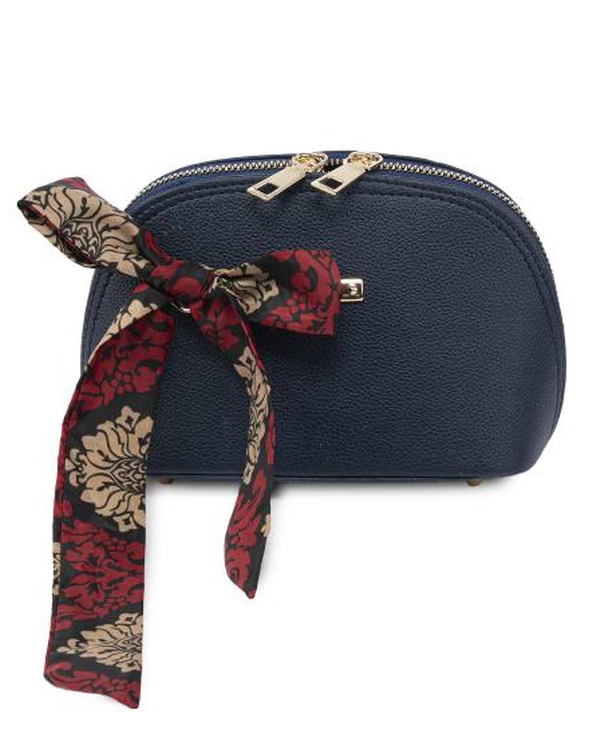 کیف دوشی زنانه سرمه ای بیسراک Bisrak مدل SL-117650