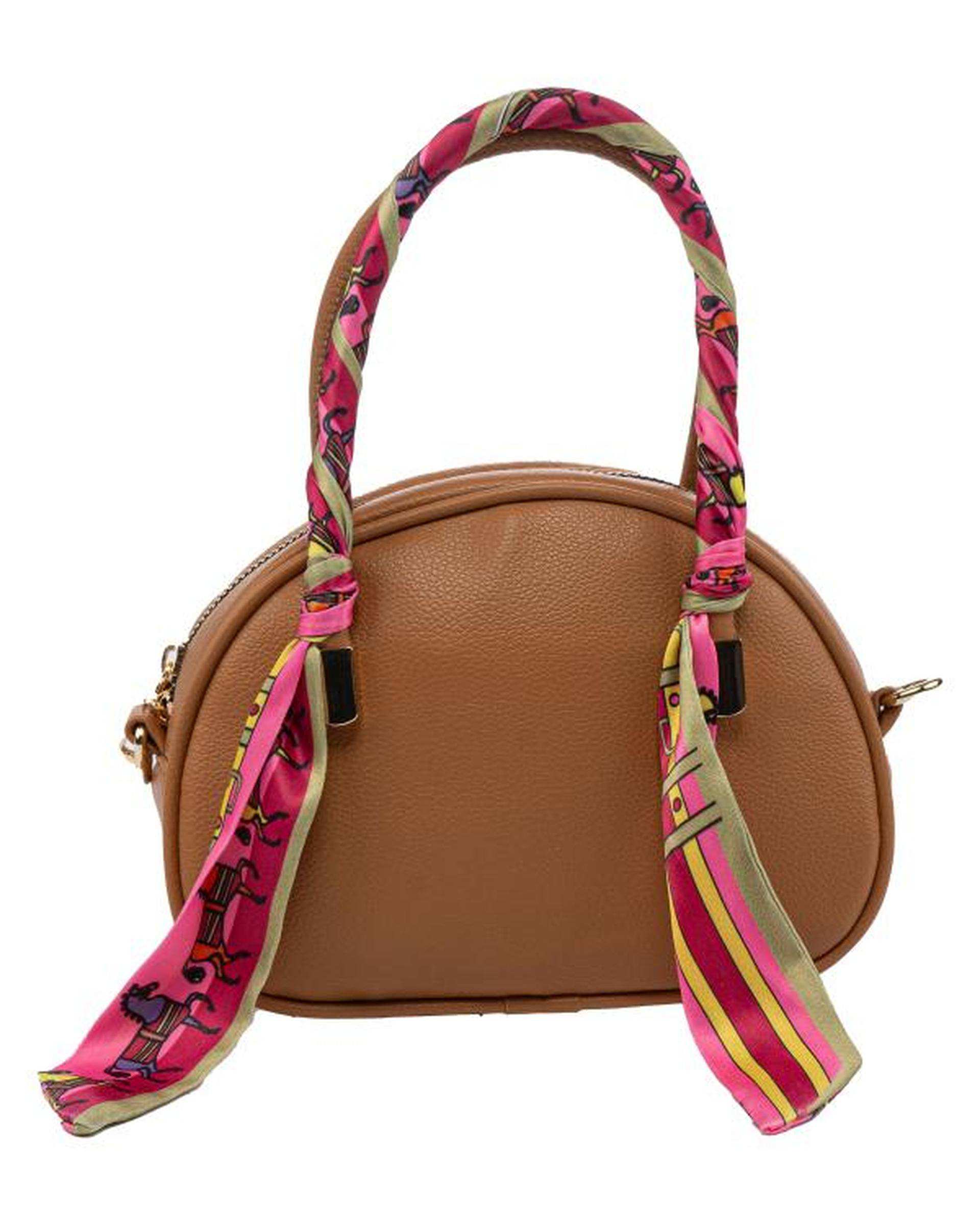 کیف دوشی زنانه عسلی بیسراک Bisrak مدل SL-117695