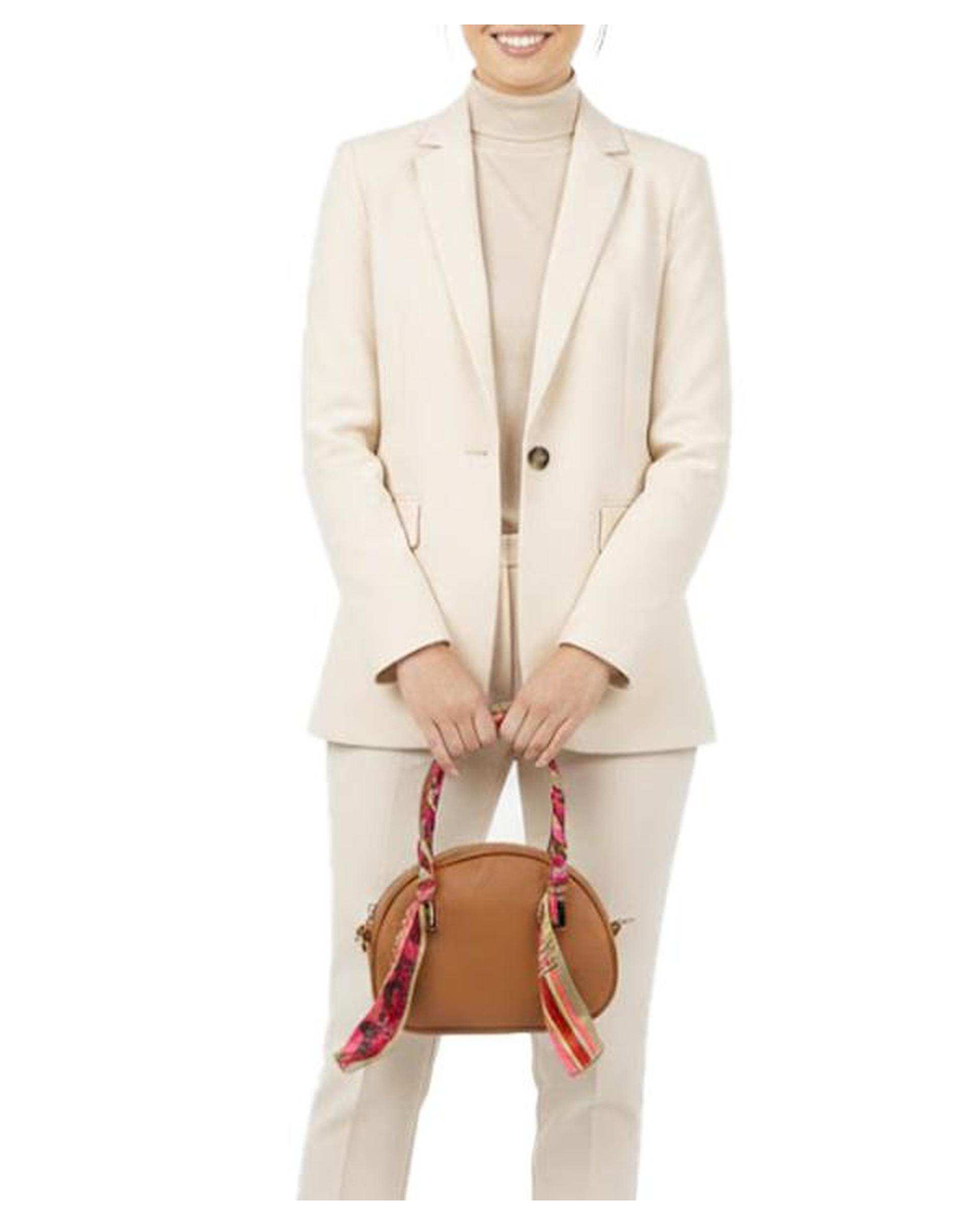 کیف دوشی زنانه عسلی بیسراک Bisrak مدل SL-117695