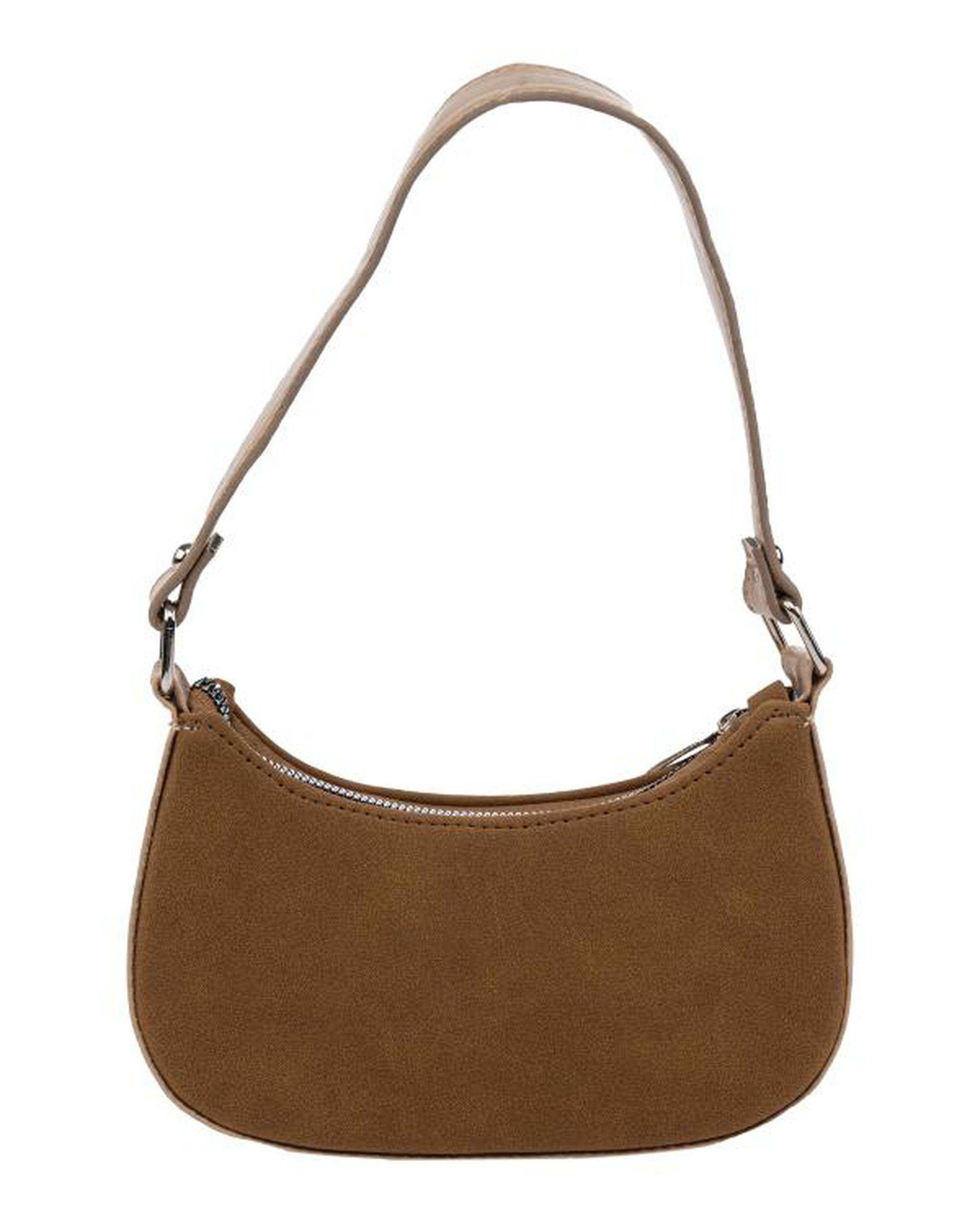 کیف دوشی زنانه عسلی بیسراک Bisrak مدل SL-117703