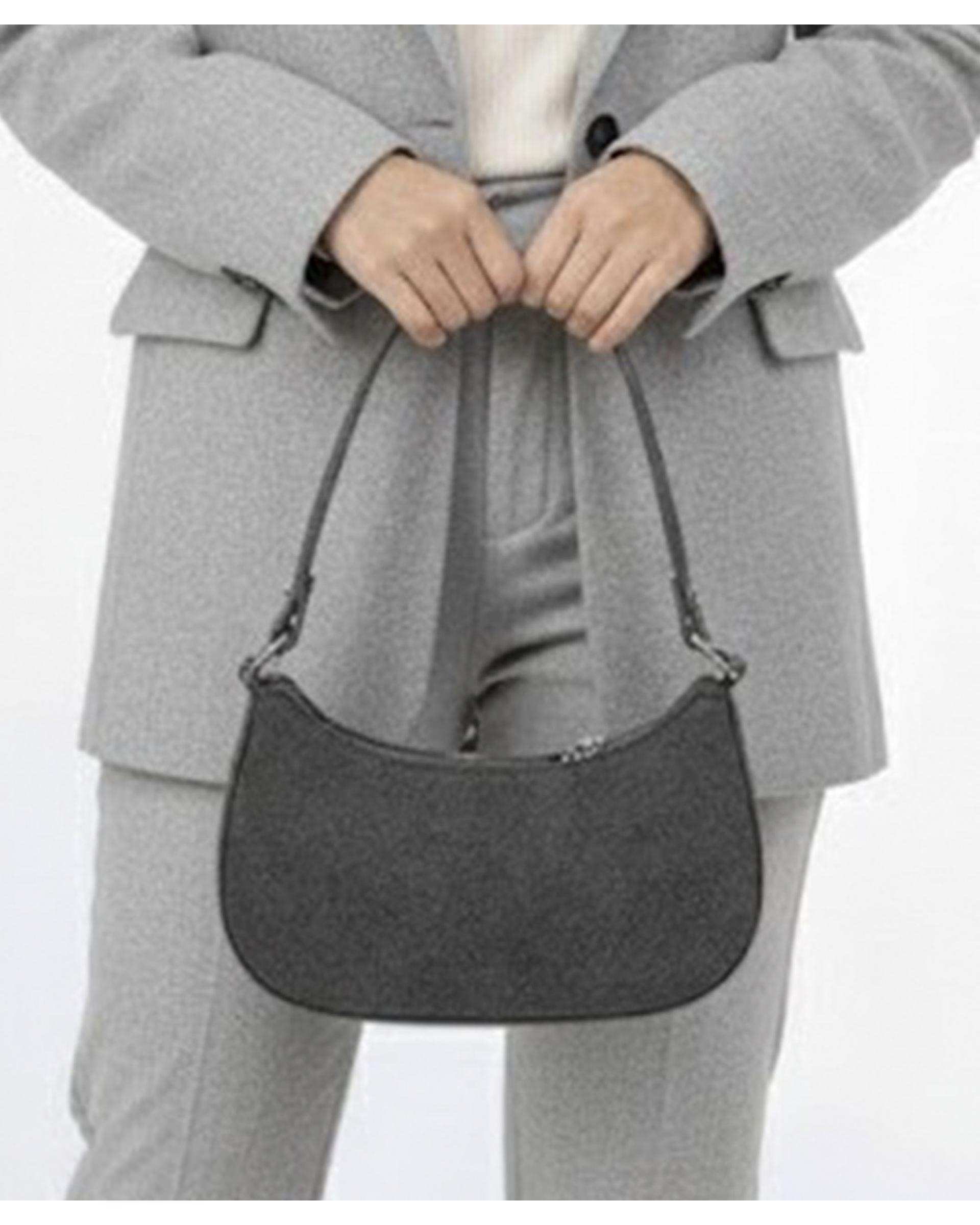 کیف دوشی زنانه طوسی بیسراک Bisrak مدل SL-117703