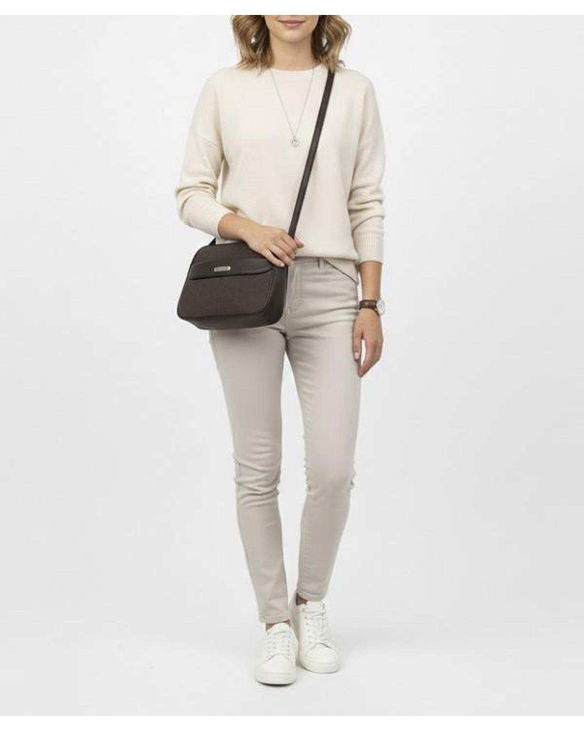 کیف دوشی زنانه قهوه ای بیسراک Bisrak مدل SL-117709