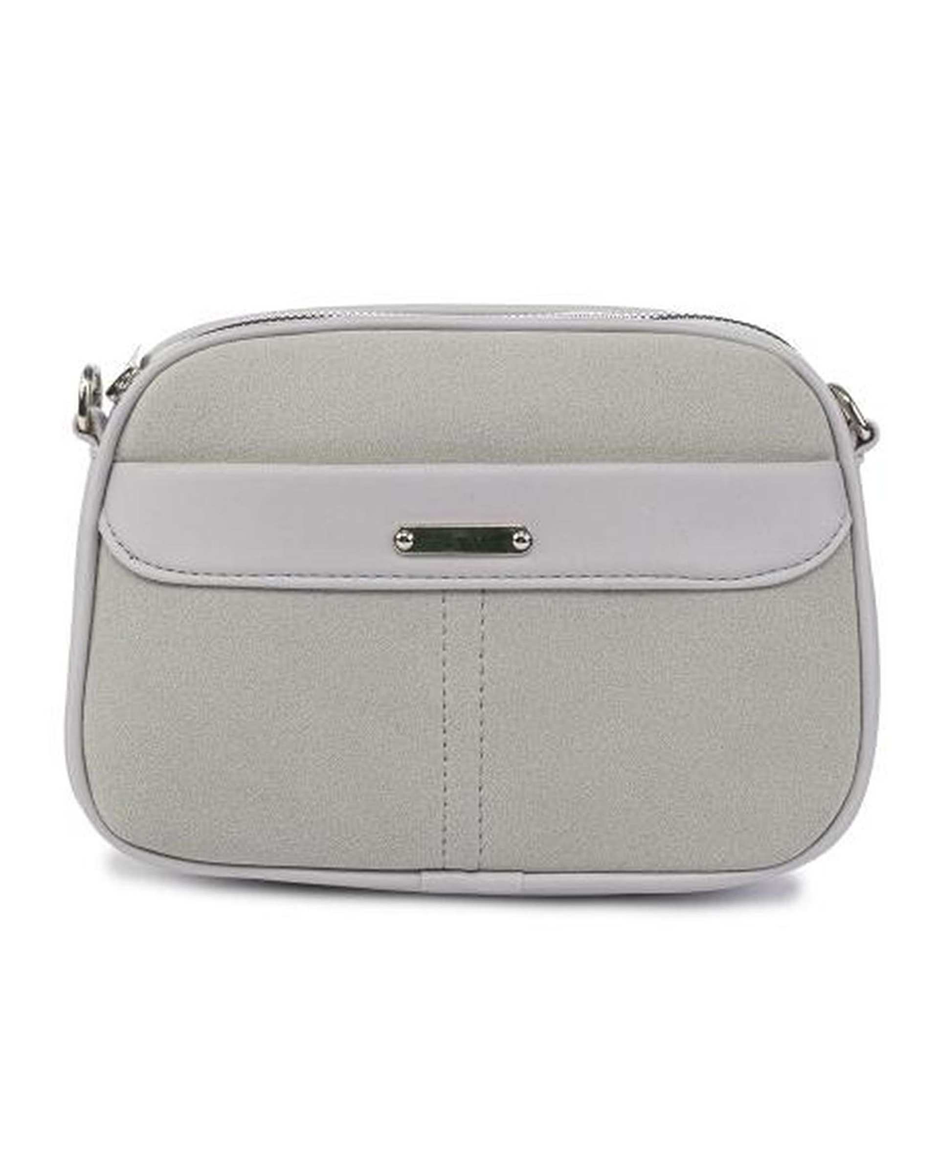 کیف دوشی زنانه طوسی روشن بیسراک Bisrak مدل SL-117709