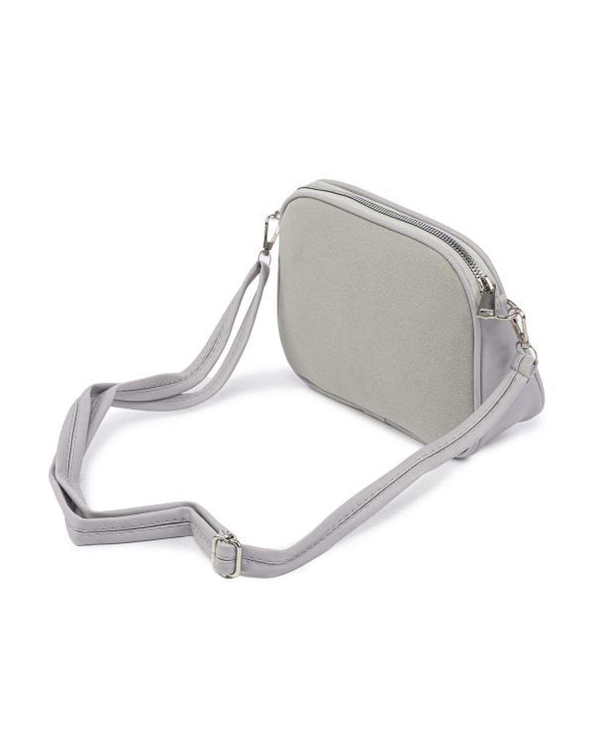 کیف دوشی زنانه طوسی روشن بیسراک Bisrak مدل SL-117709