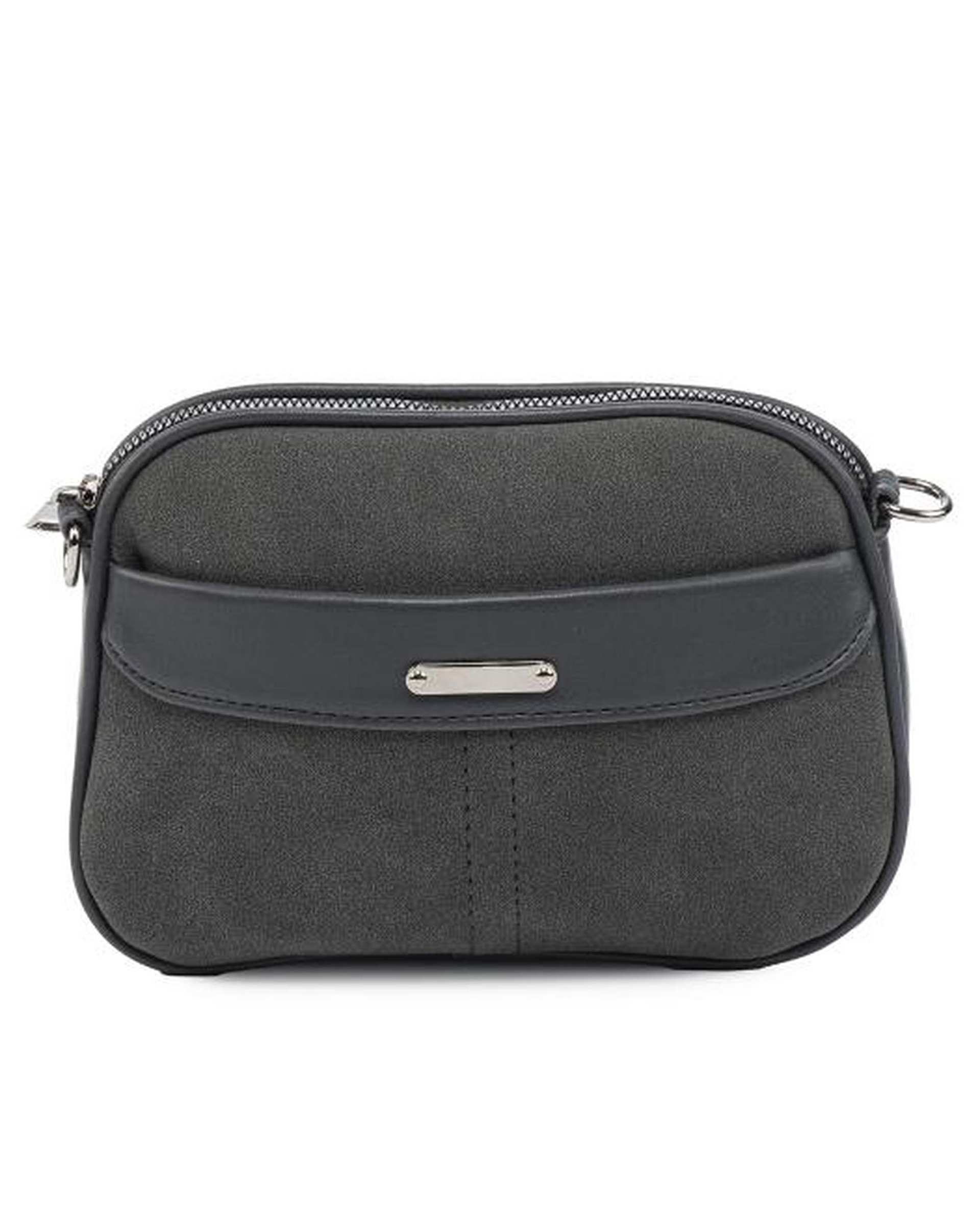 کیف دوشی زنانه طوسی تیره بیسراک Bisrak مدل SL-117709