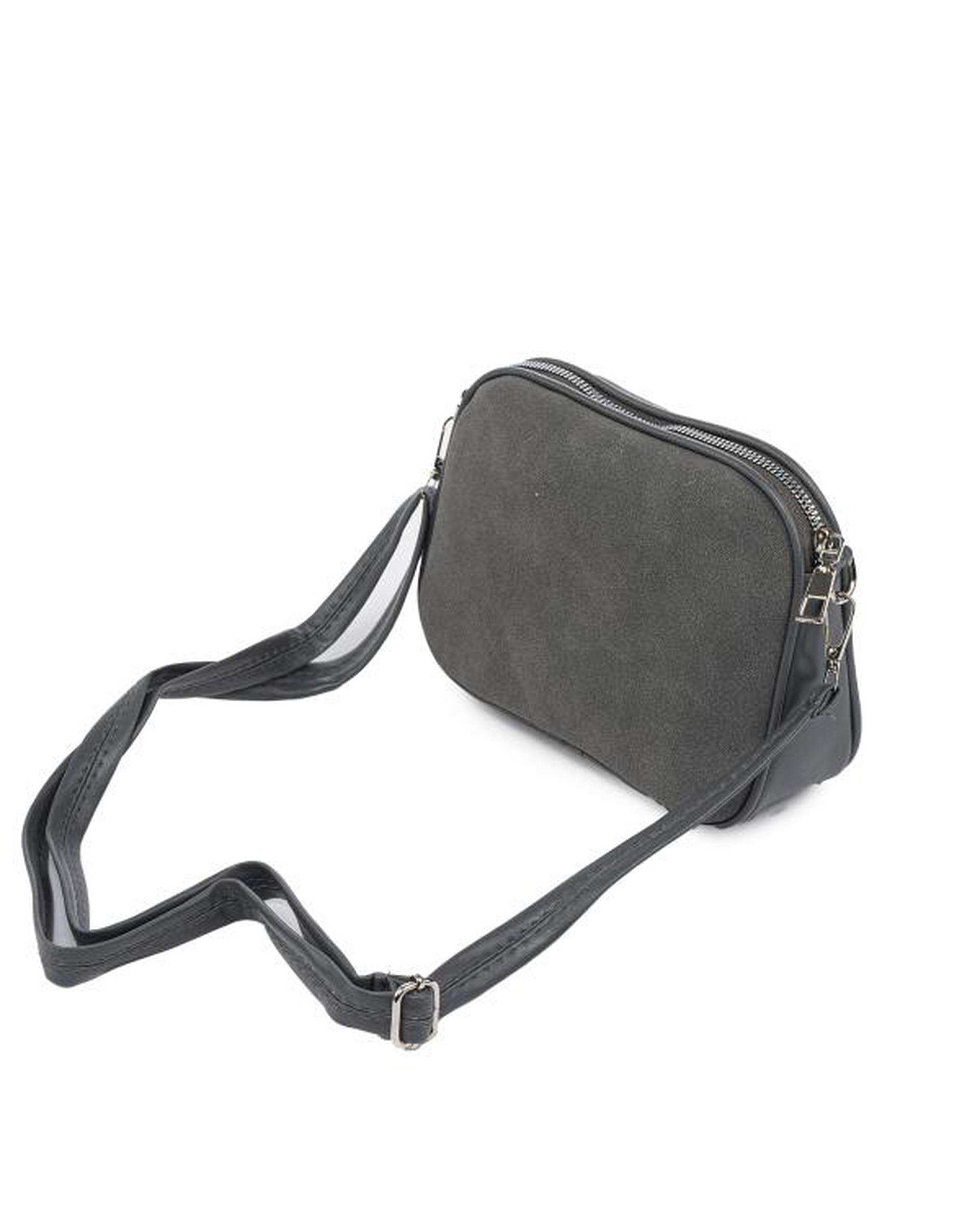 کیف دوشی زنانه طوسی تیره بیسراک Bisrak مدل SL-117709