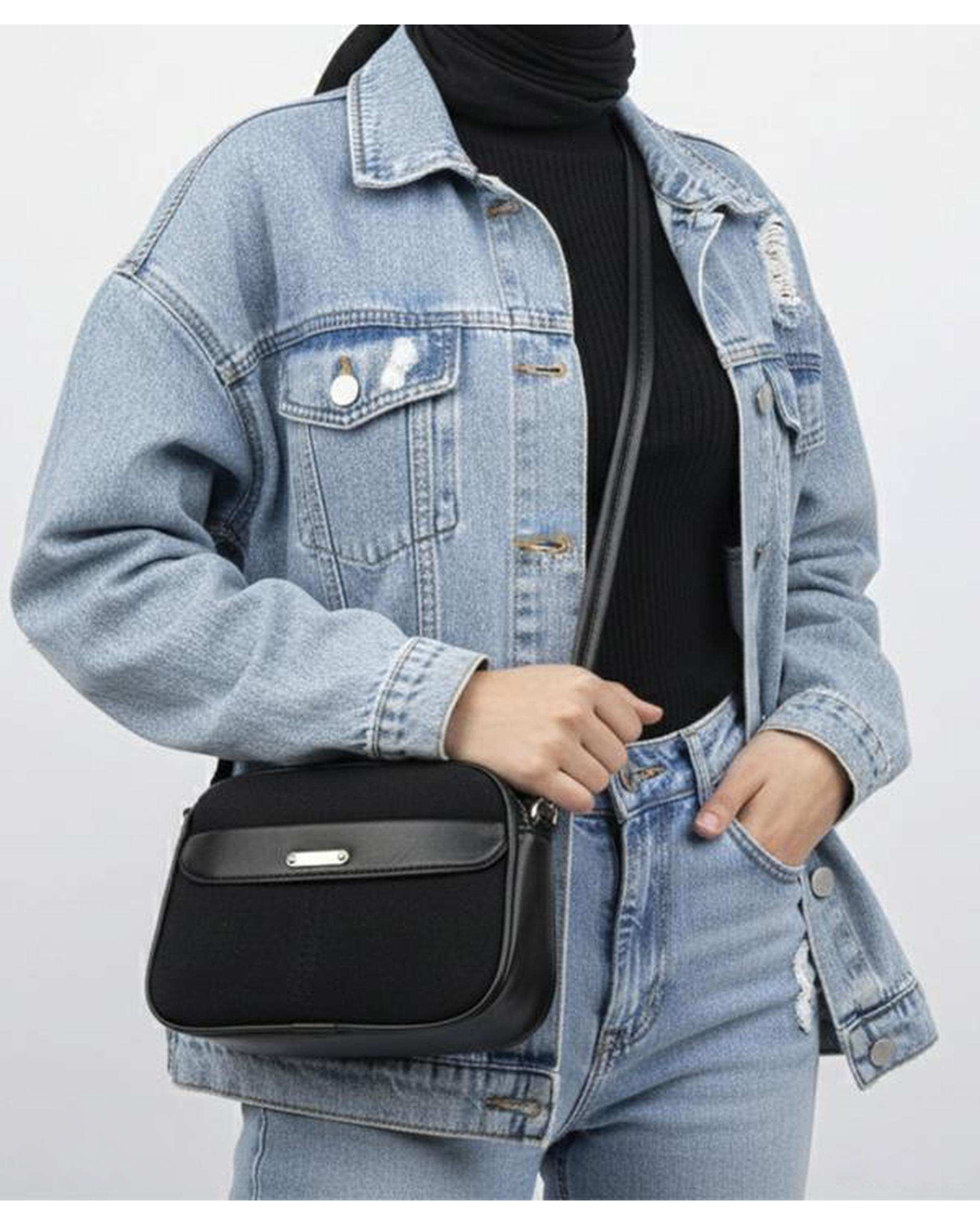 کیف دوشی زنانه مشکی بیسراک Bisrak مدل SL-117709