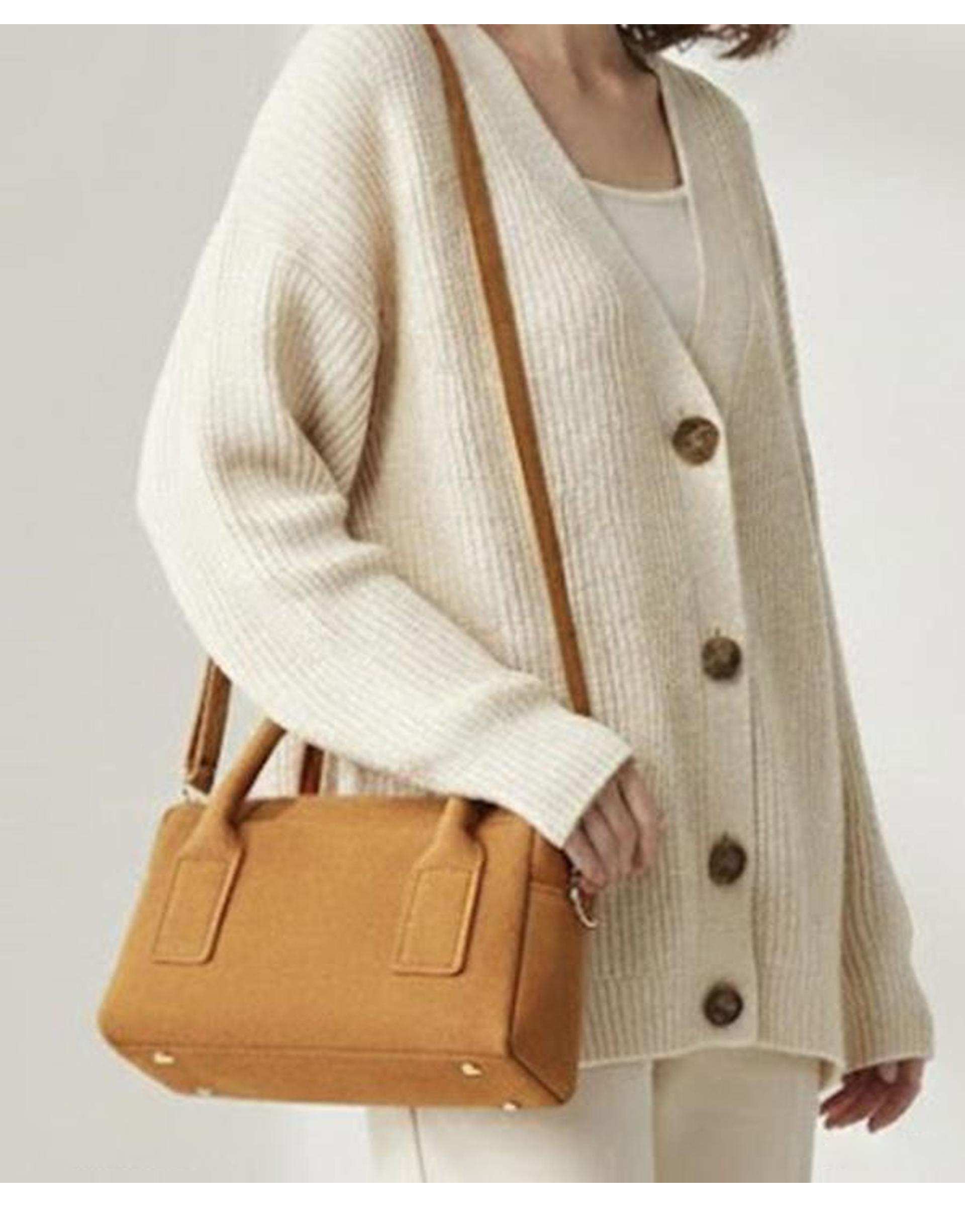 کیف دستی زنانه عسلی بیسراک Bisrak مدل SL-117710