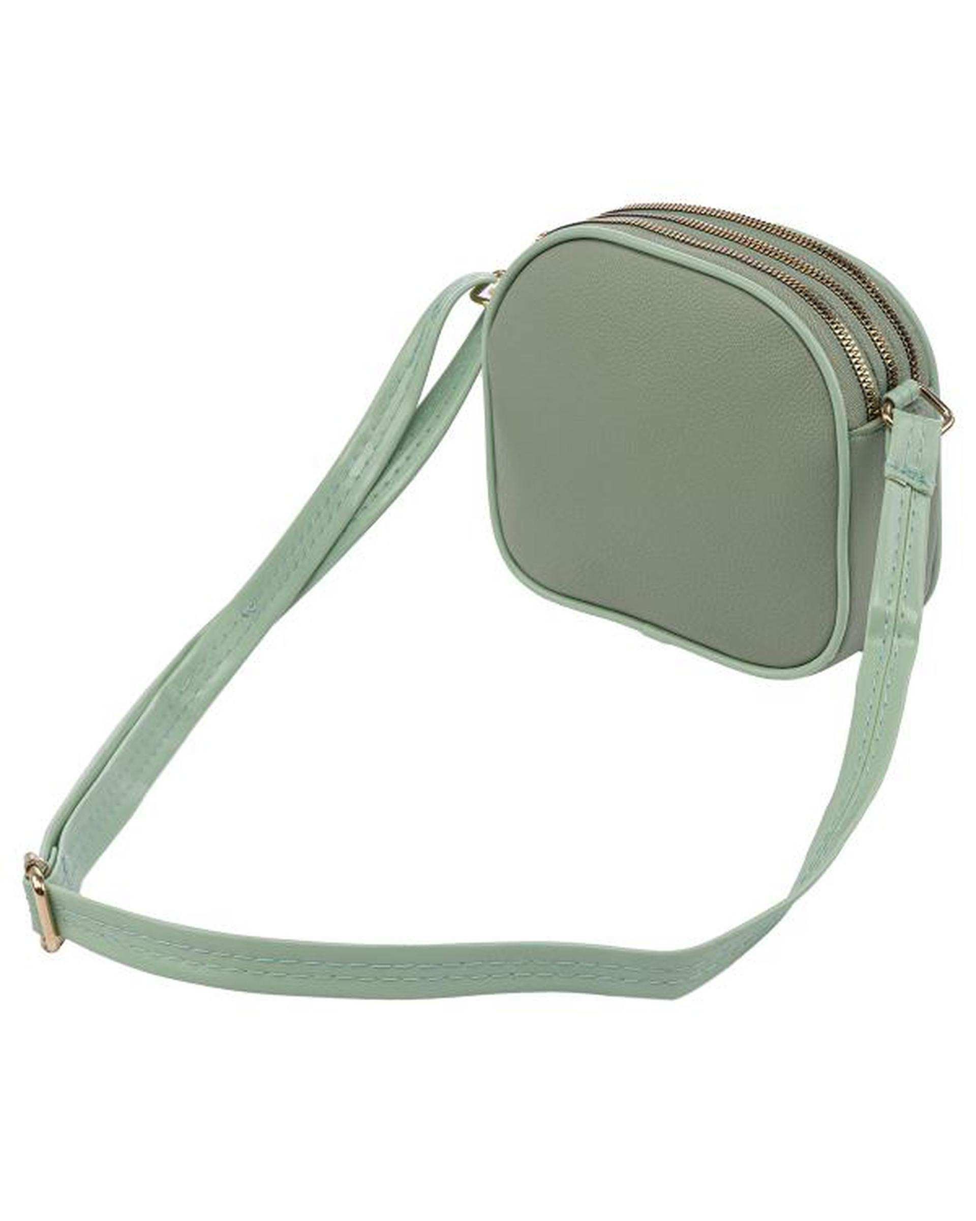 کیف دوشی زنانه سبز مغز پسته ای بیسراک Bisrak مدل SL-117714