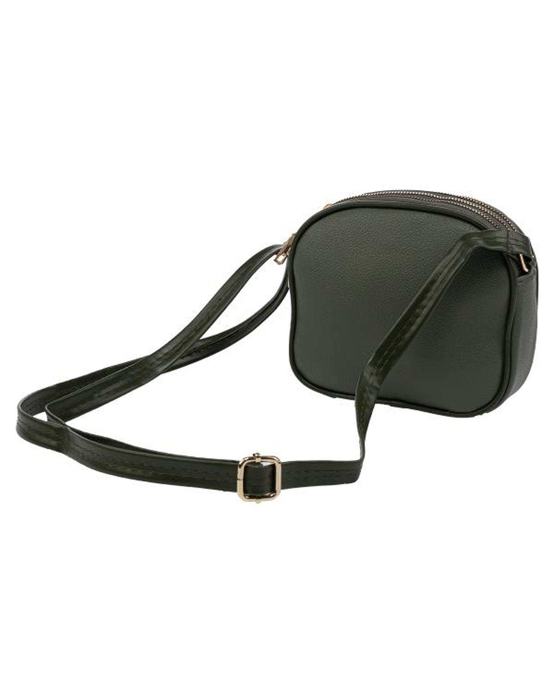 کیف دوشی زنانه سبز تیره بیسراک Bisrak مدل SL-117714