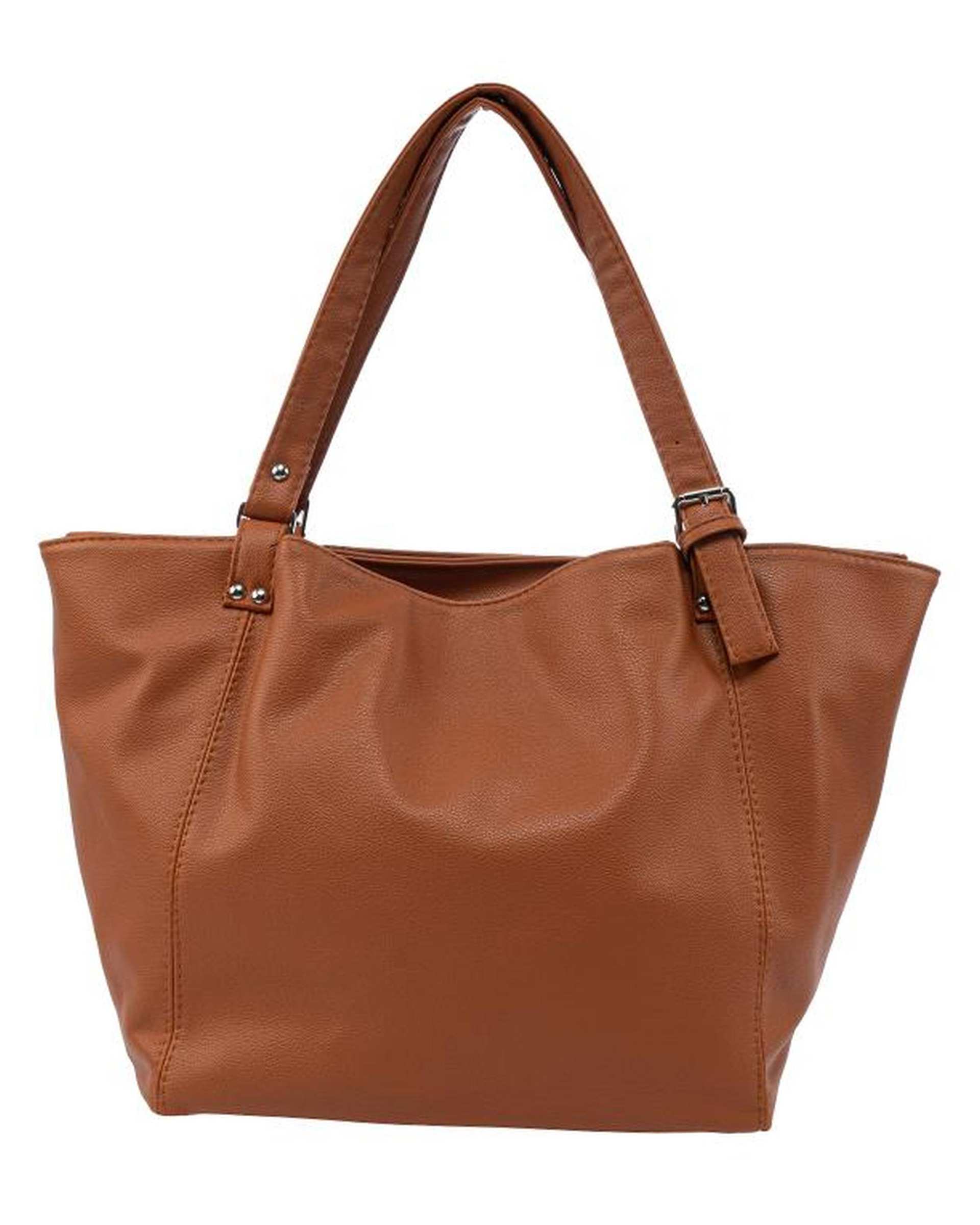 کیف دوشی زنانه عسلی بیسراک Bisrak مدل SL-119240