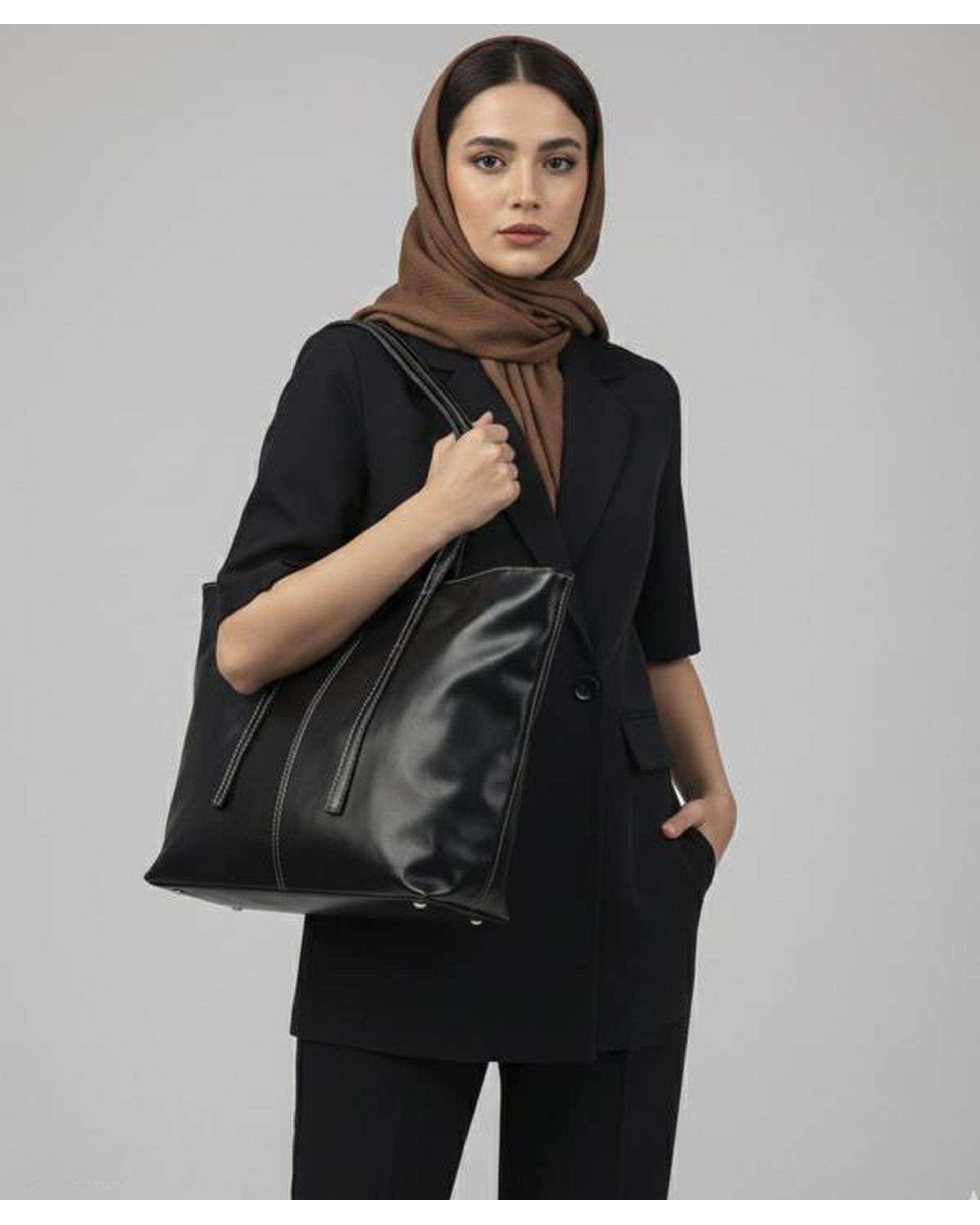 کیف دوشی زنانه مشکی بیسراک Bisrak مدل SL-119252