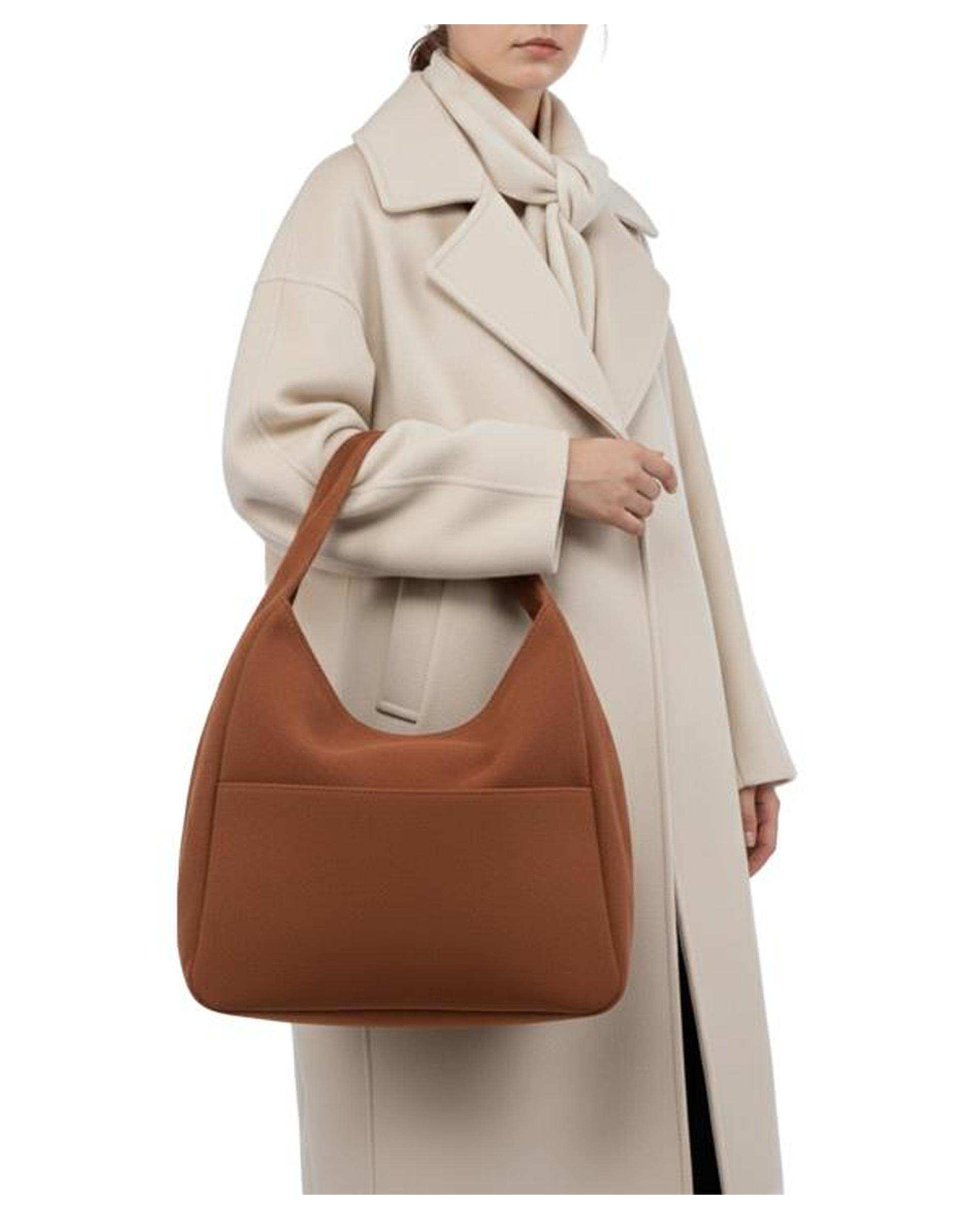 کیف دوشی زنانه عسلی بیسراک Bisrak مدل SL-119258